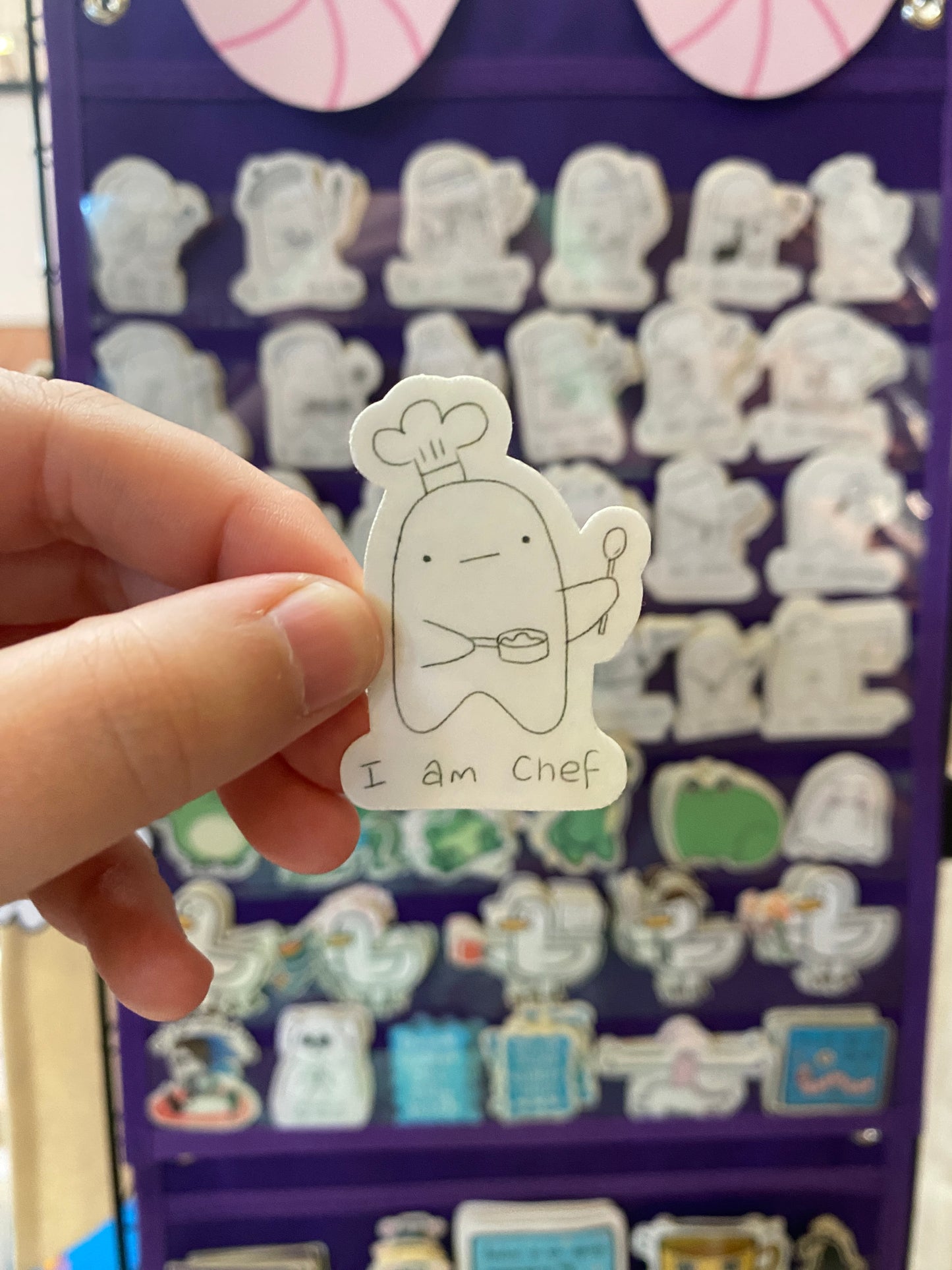 I am chef ghostie sticker