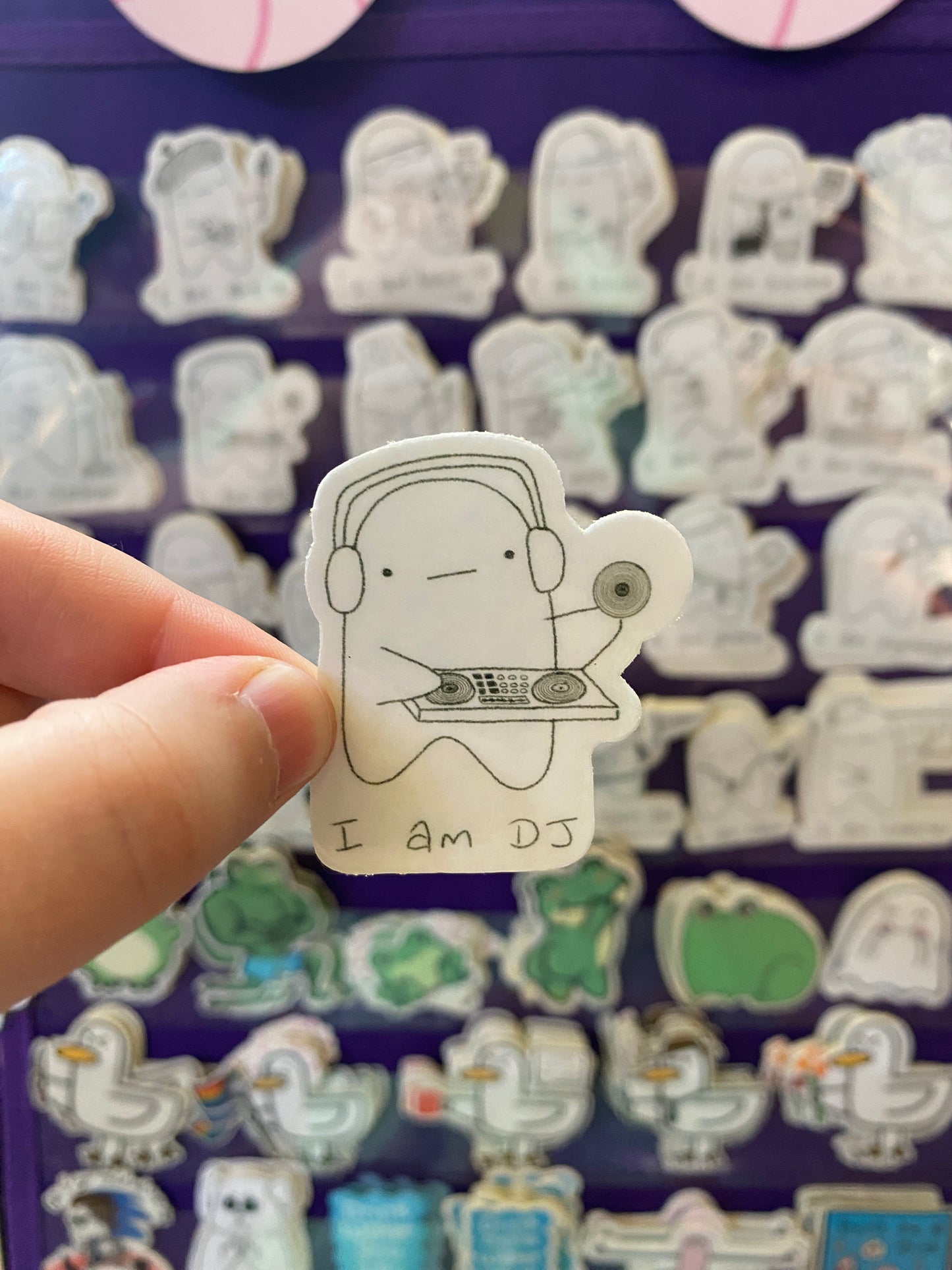 I am DJ ghostie sticker