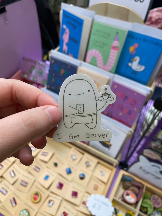 I am server ghostie sticker
