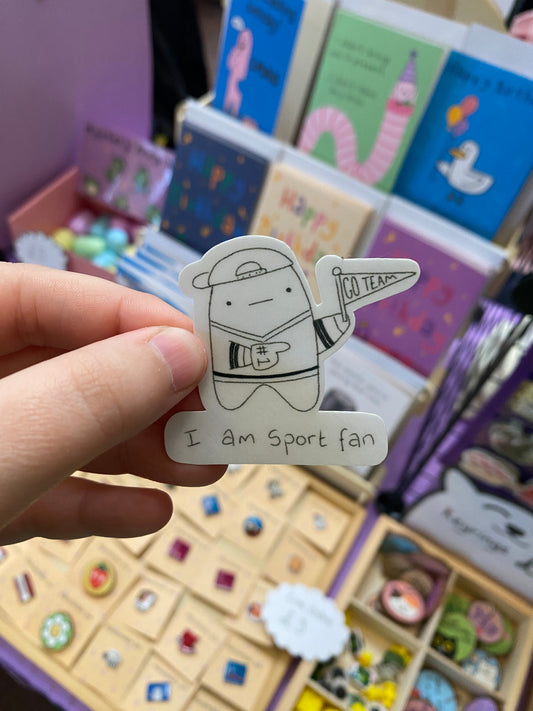 I am sportsfan ghostie sticker