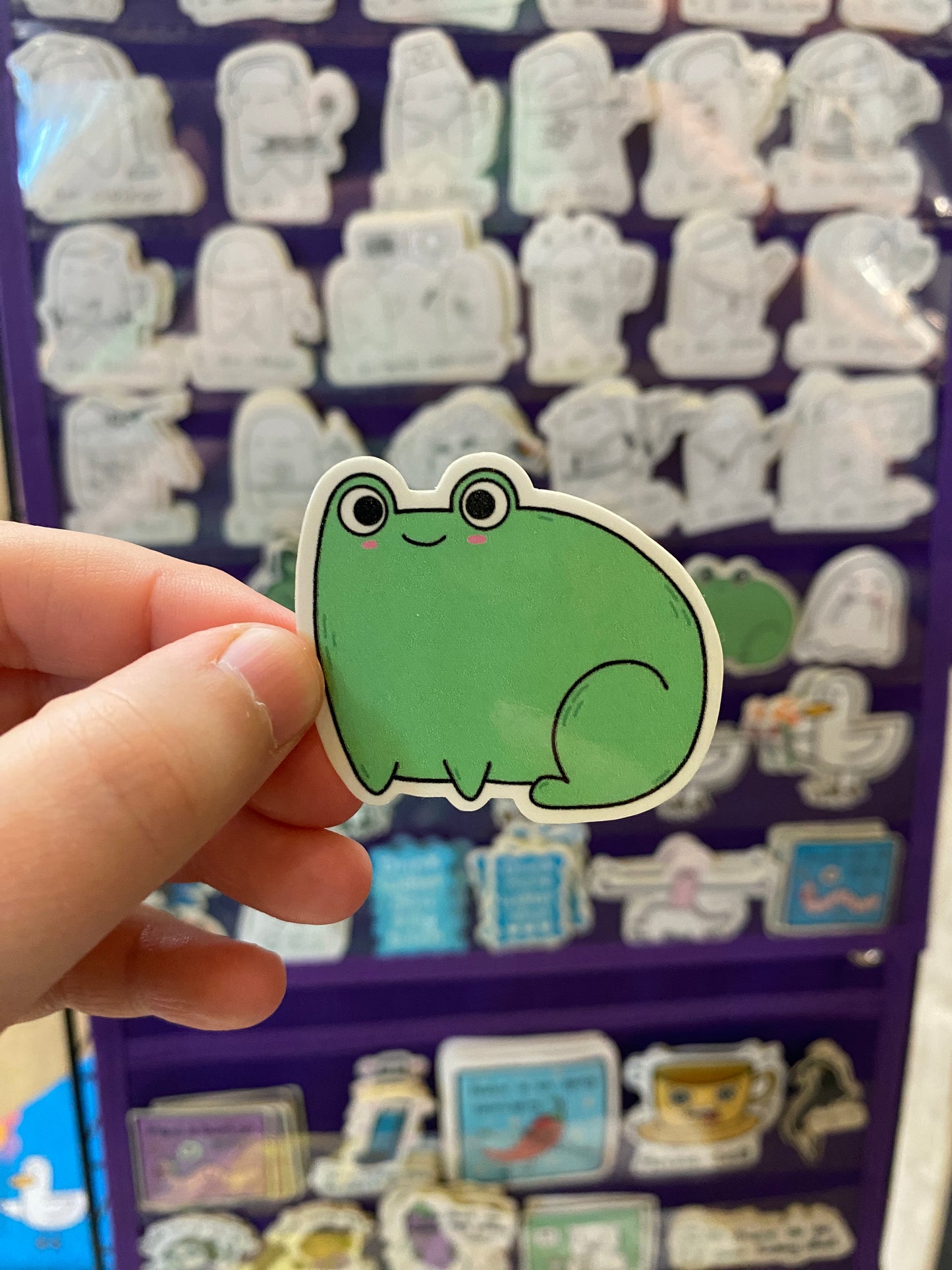 Frog sticker sticker