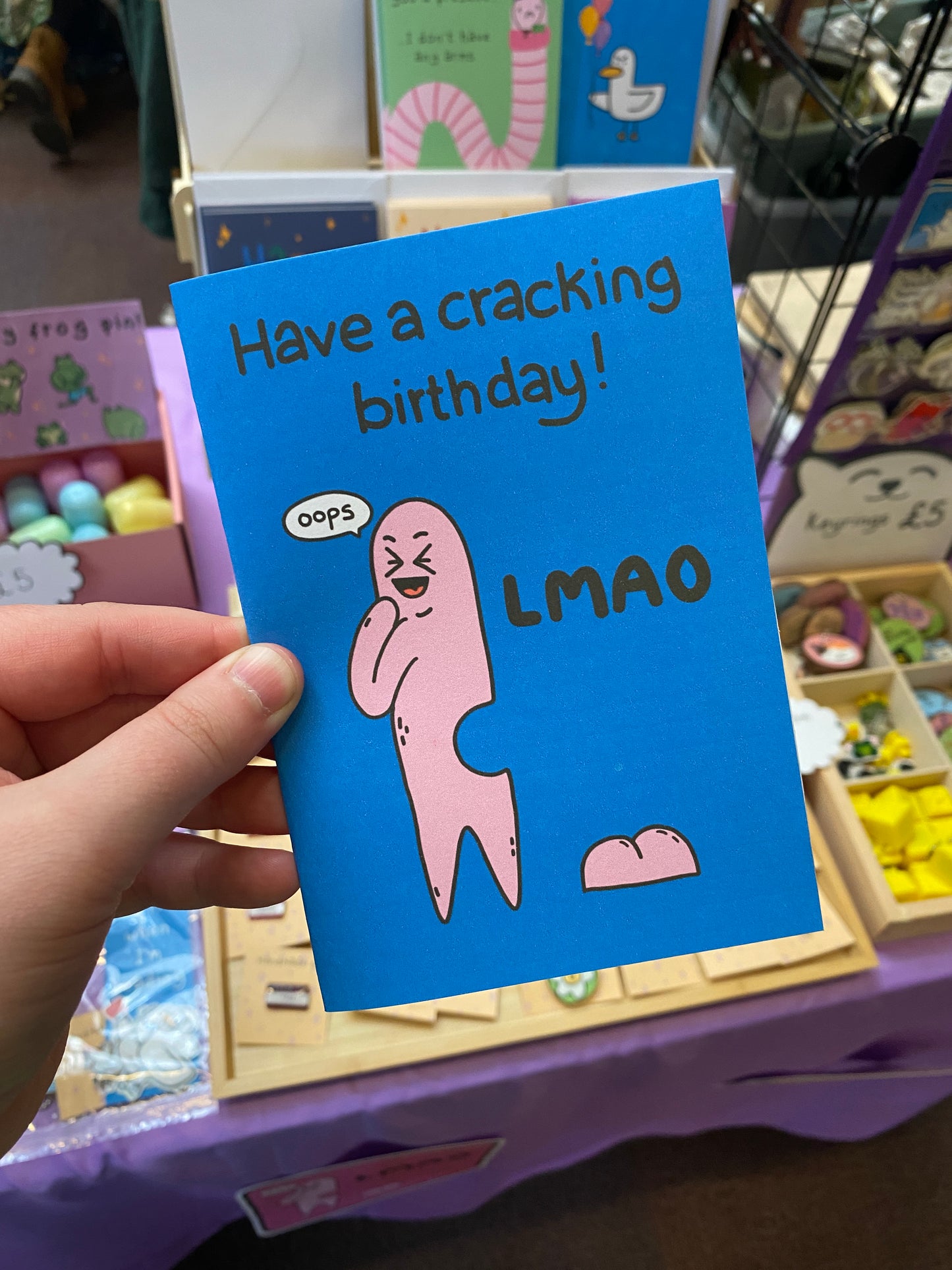Have a cracking birthday, LMAO greetings card