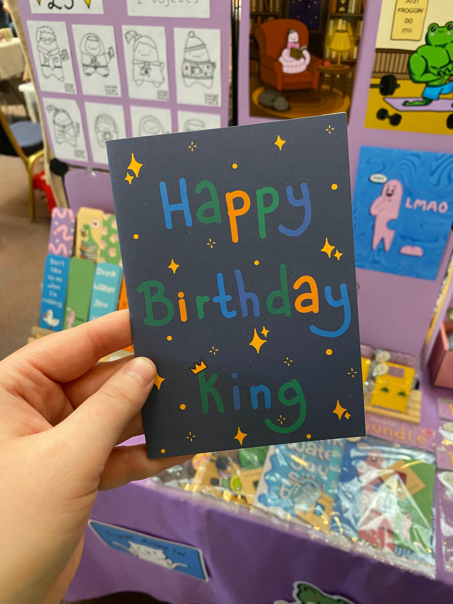 Happy birthday King greetings card