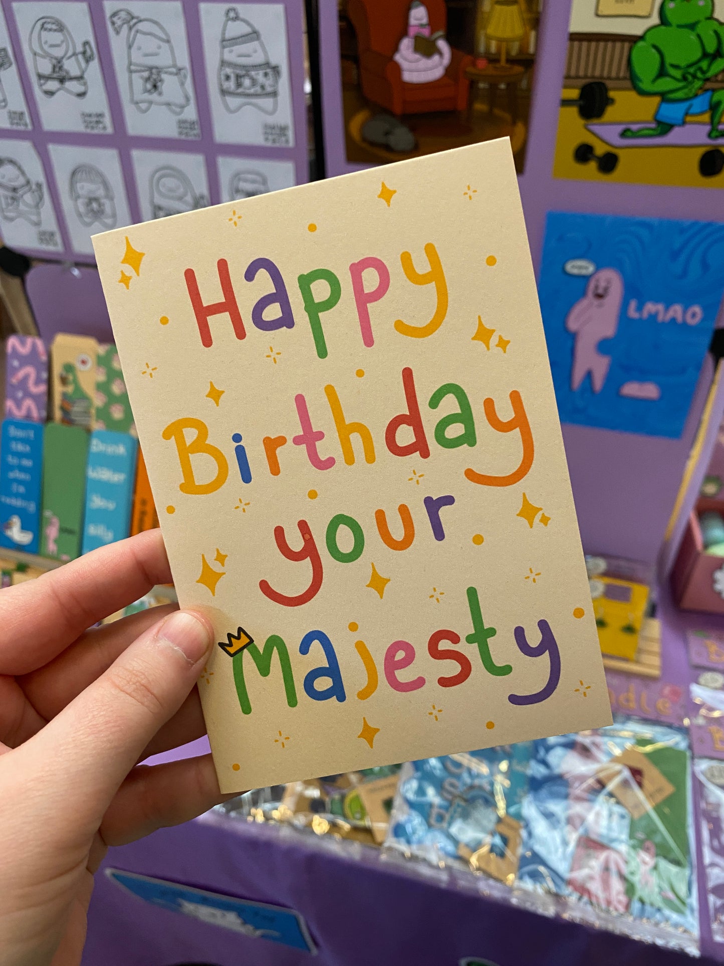 Happy birthday your majesty greetings card