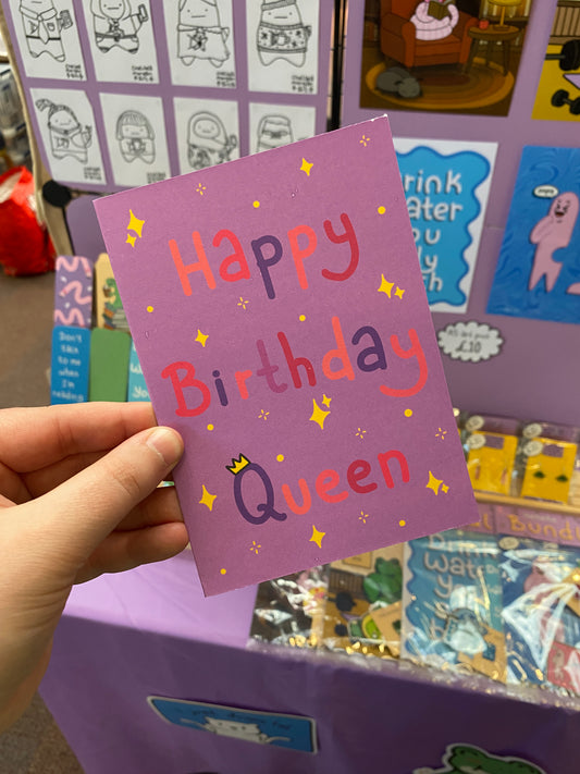 Happy birthday Queen greetings card