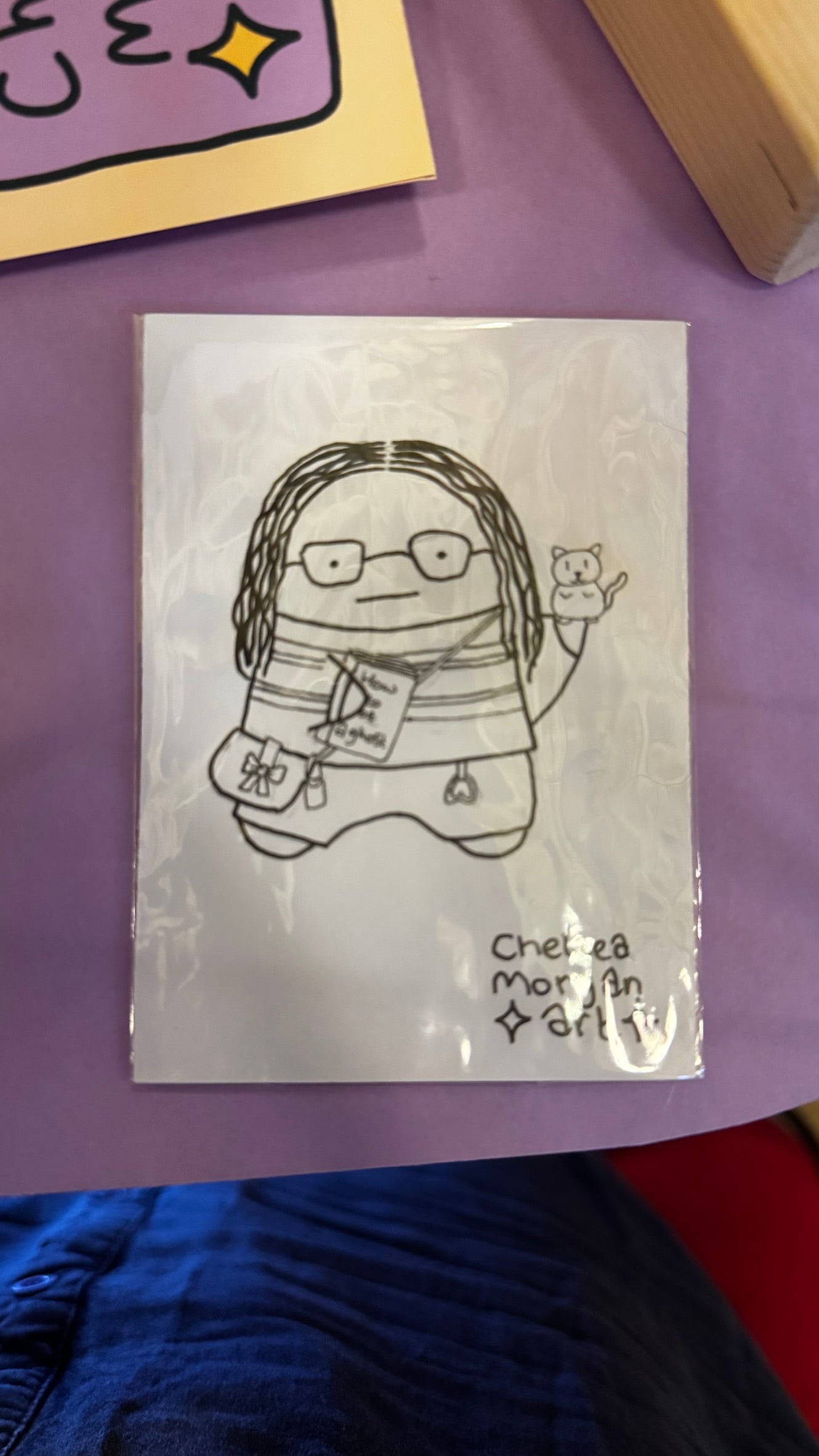 Get drawn as a ghost