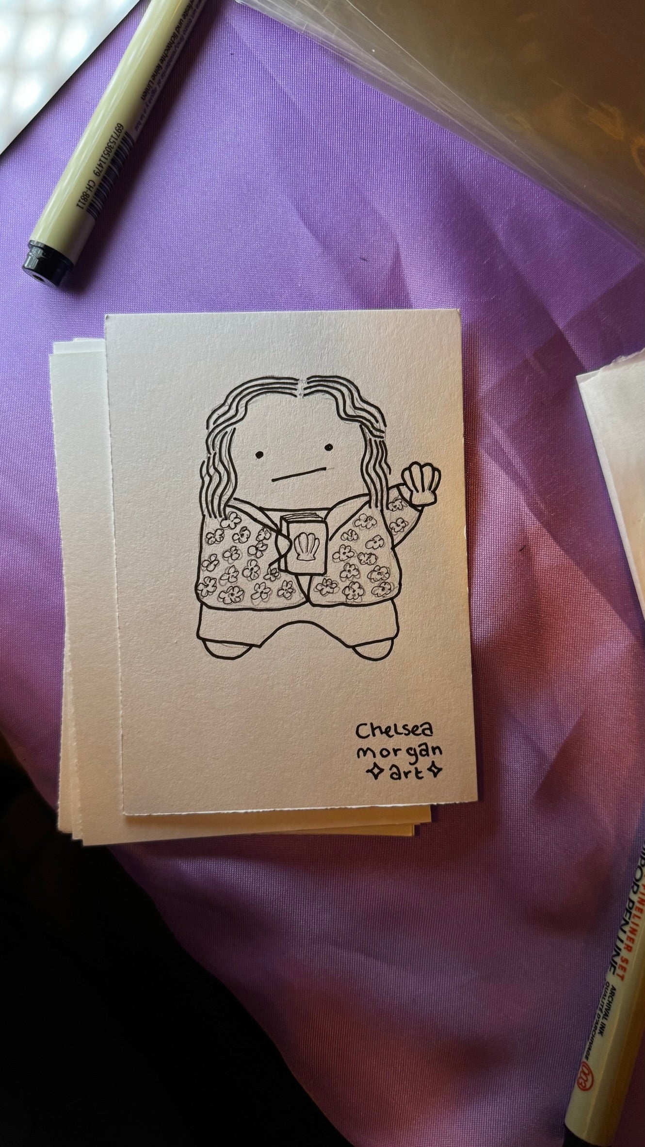 Get drawn as a ghost