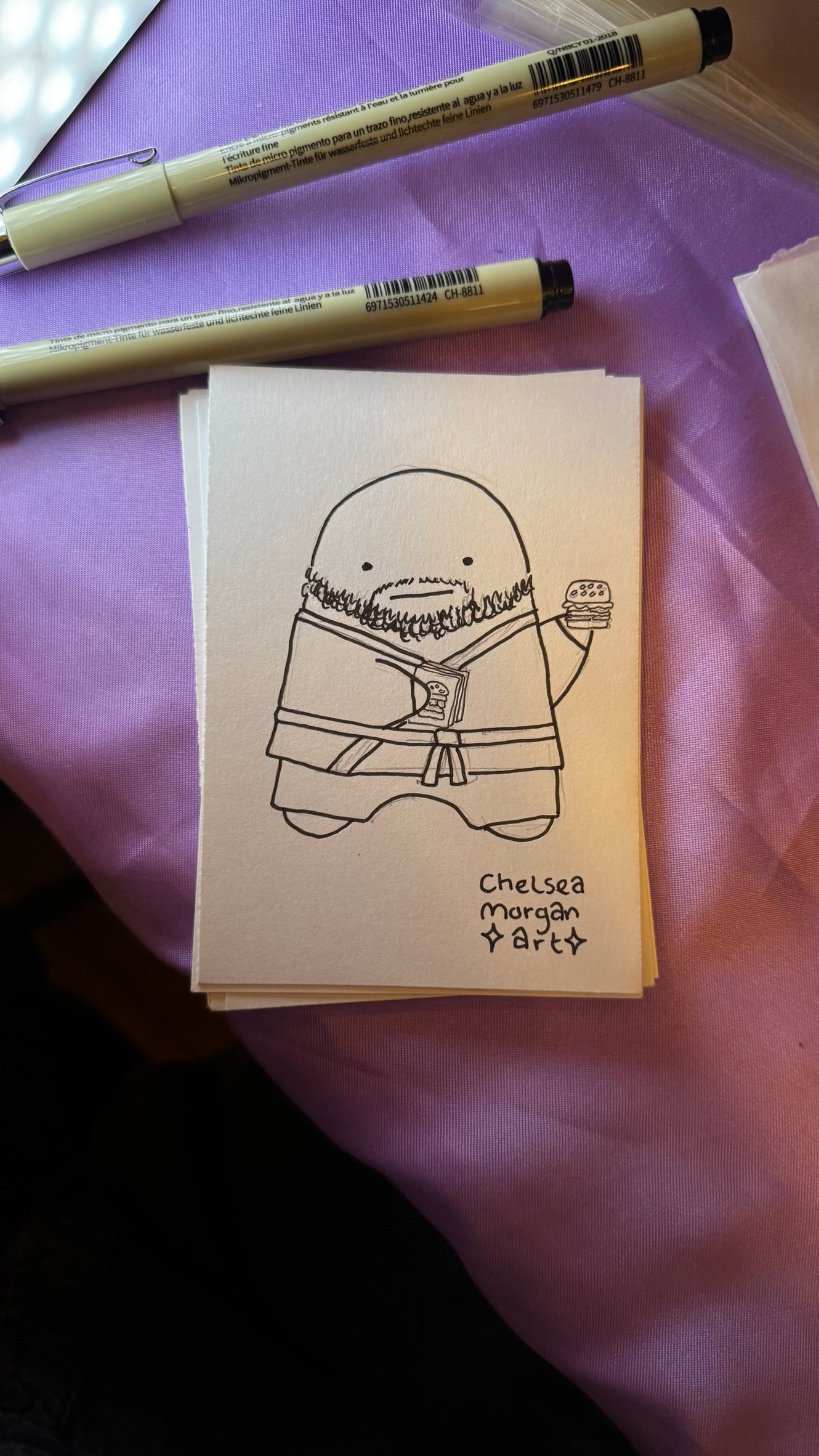 Get drawn as a ghost