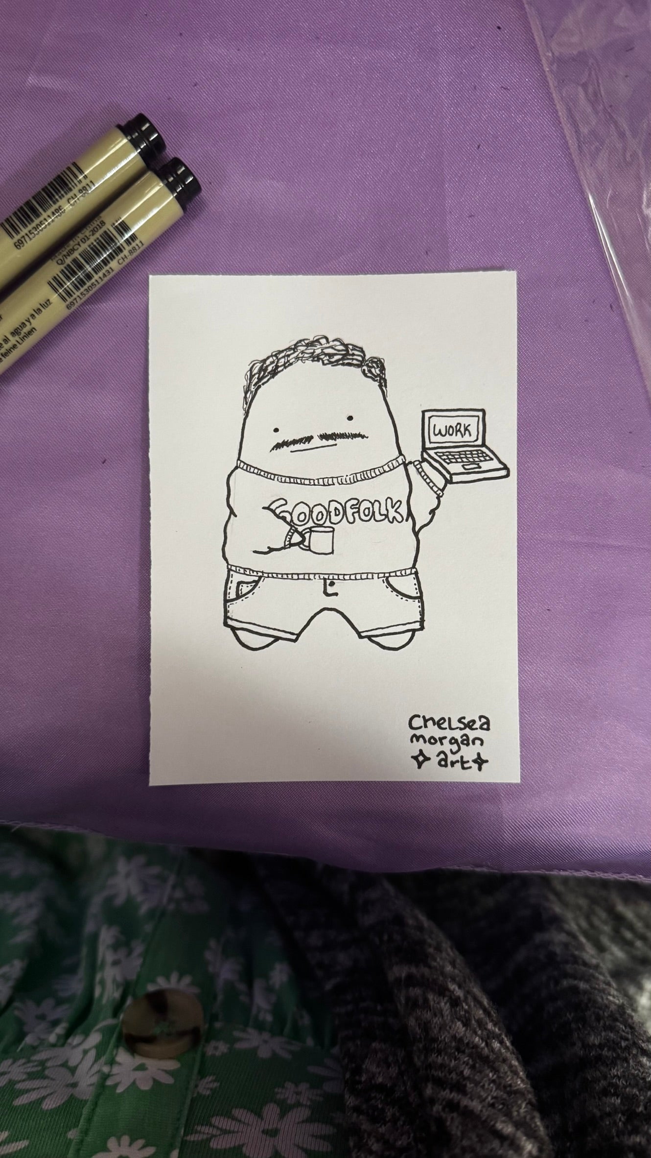 Get drawn as a ghost