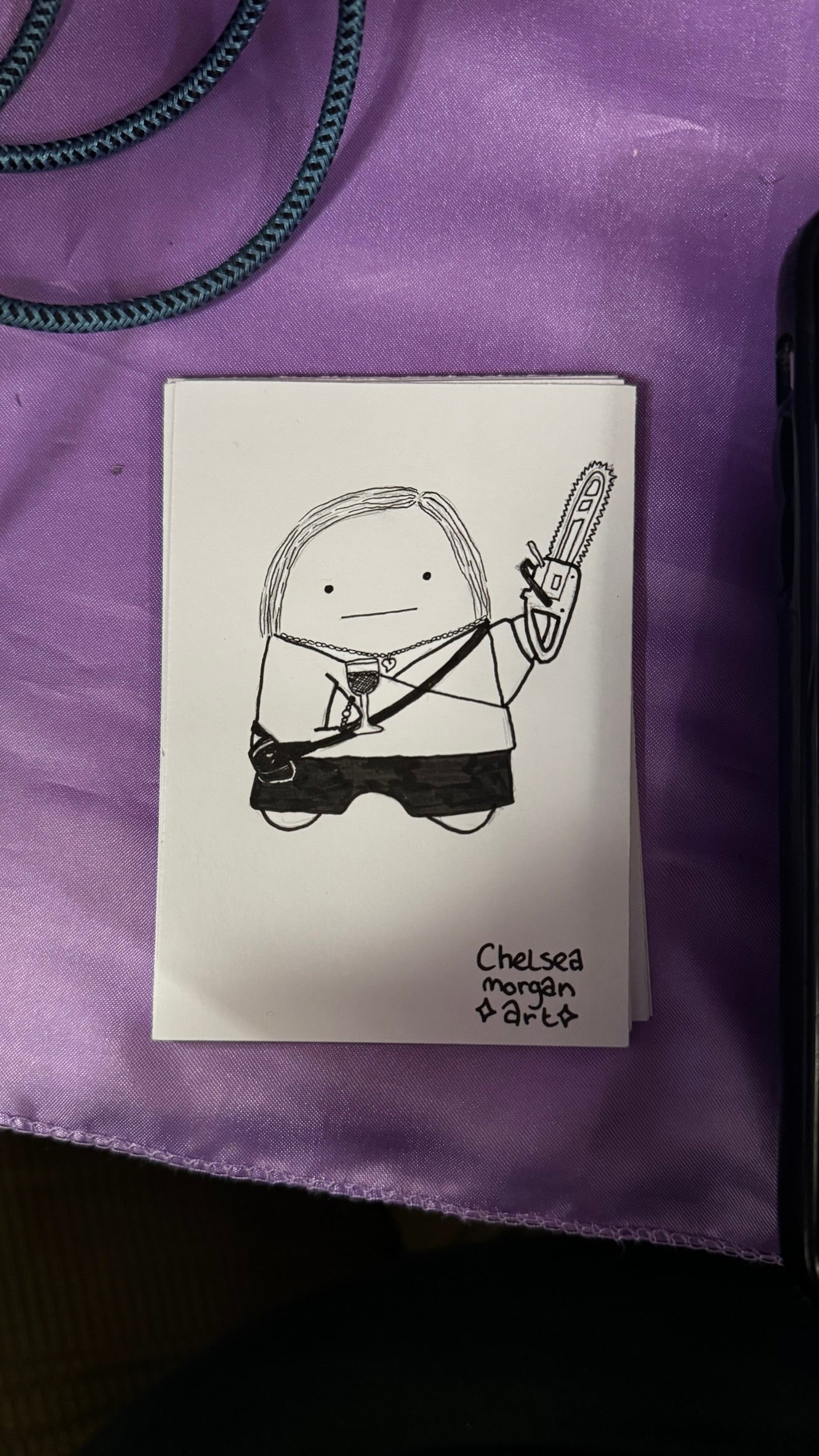 Get drawn as a ghost