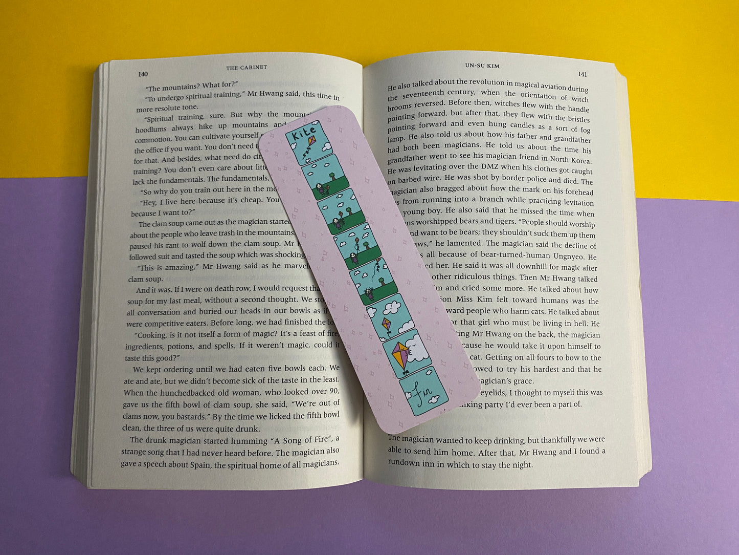 Kite comic bookmark