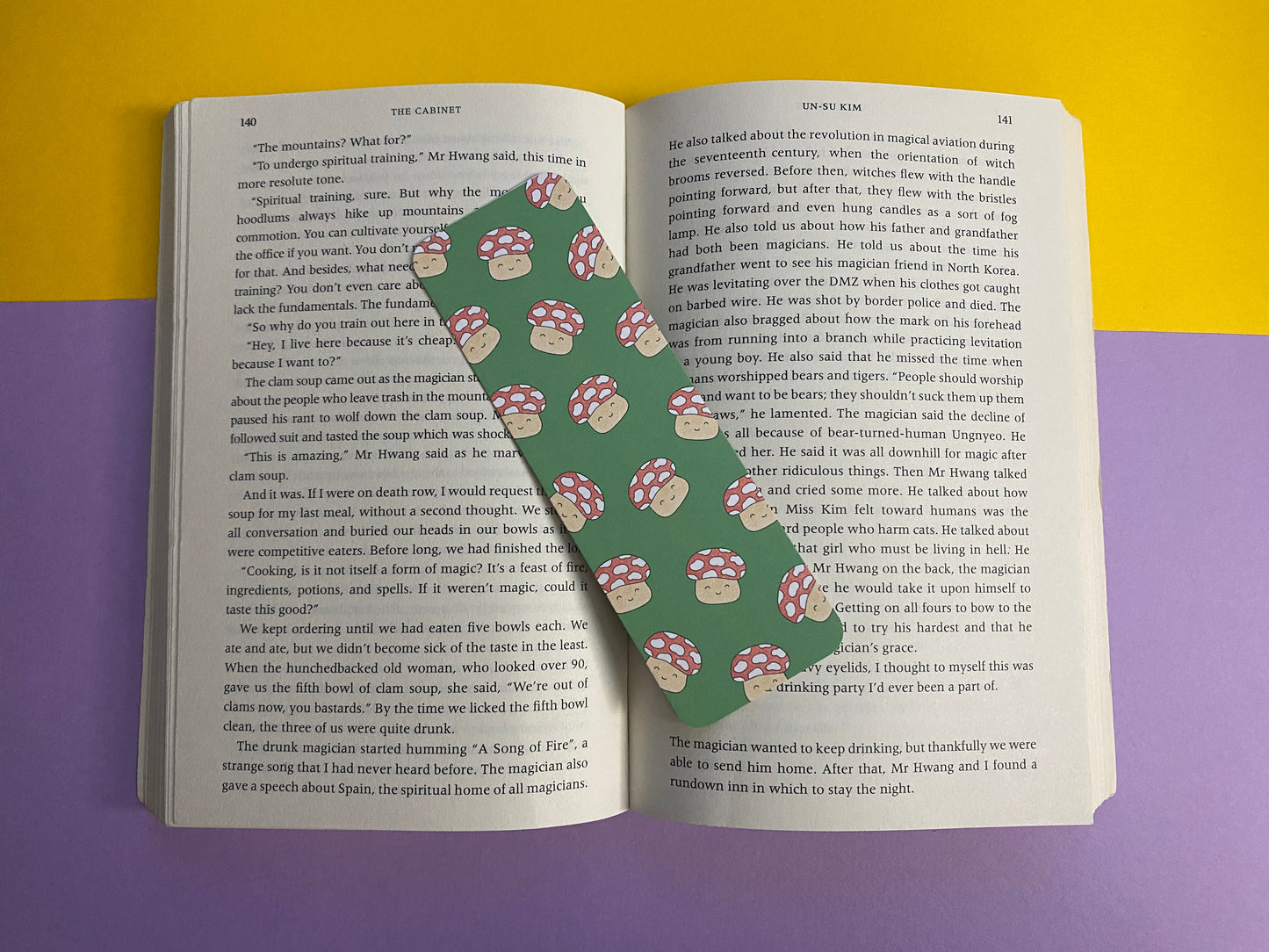 Mushroom bookmark
