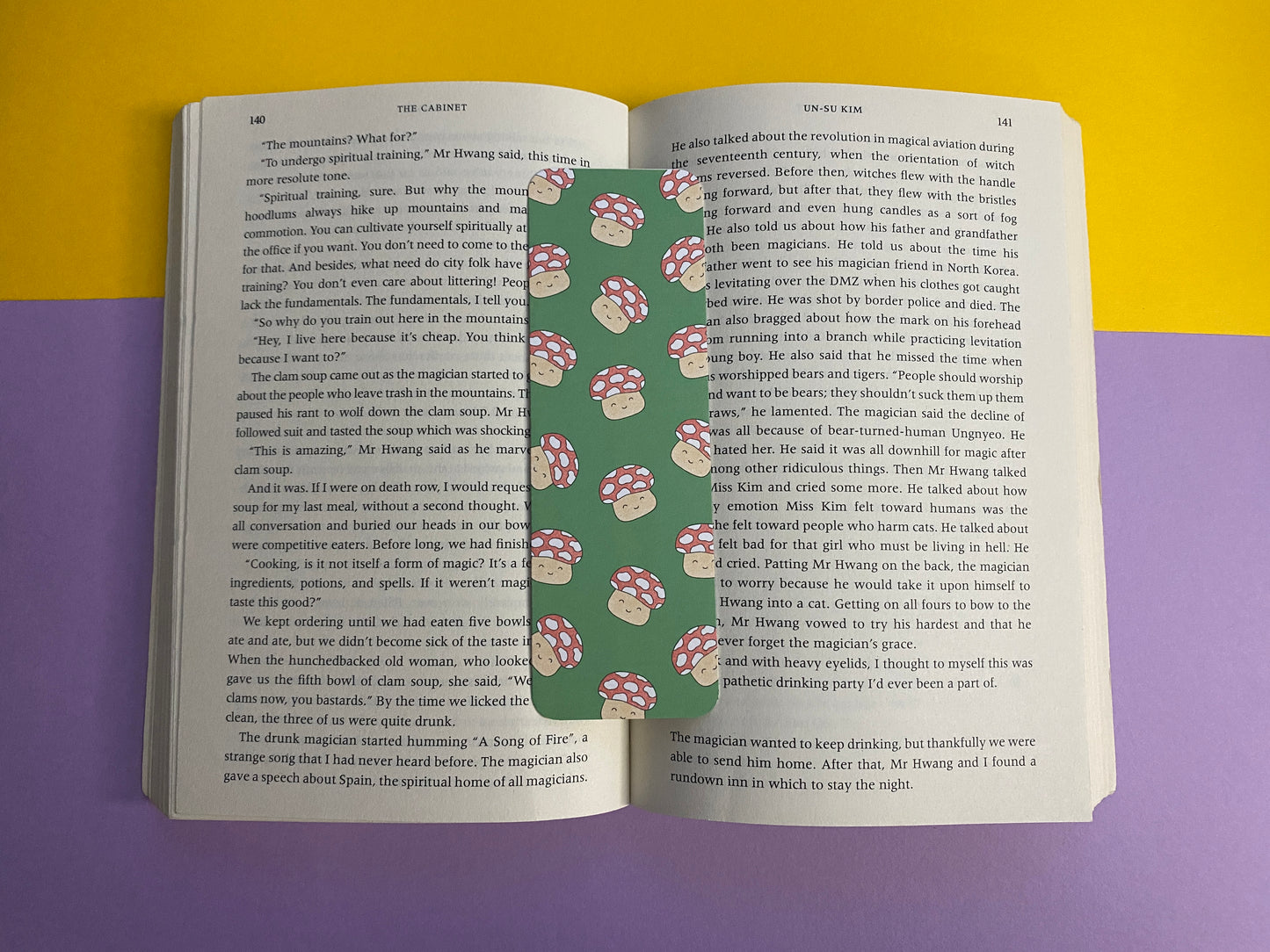 Mushroom bookmark
