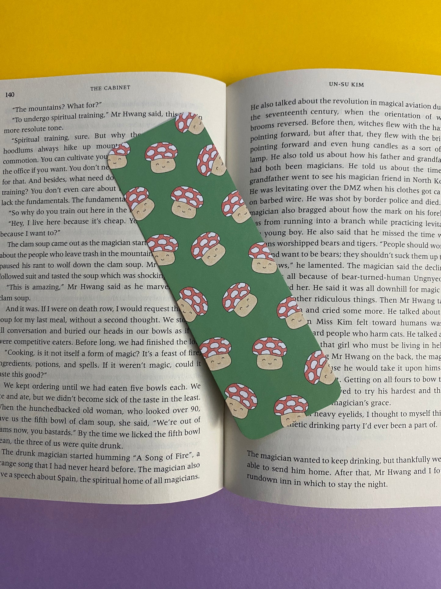 Mushroom bookmark