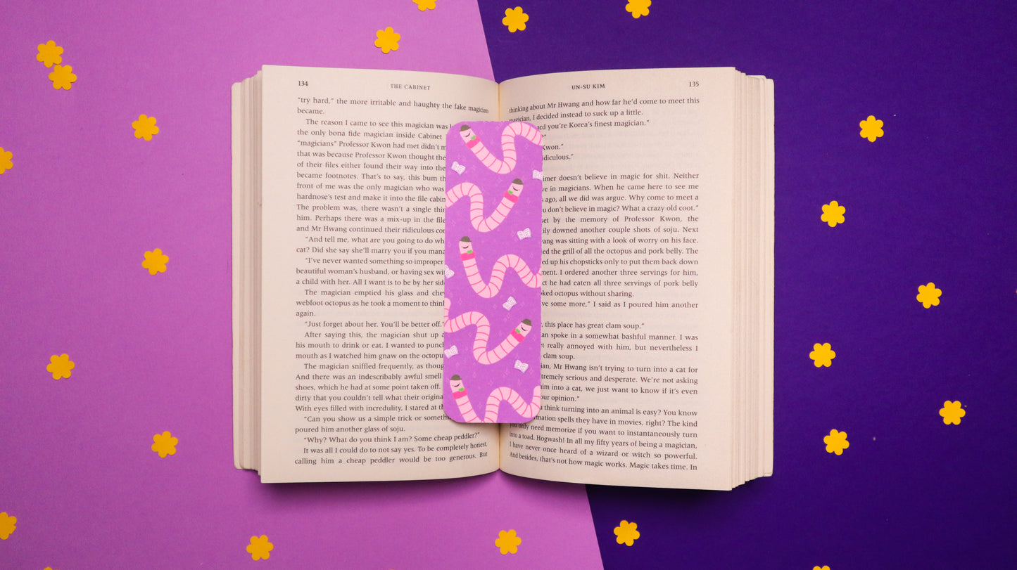 Wilfred the worm card bookmark