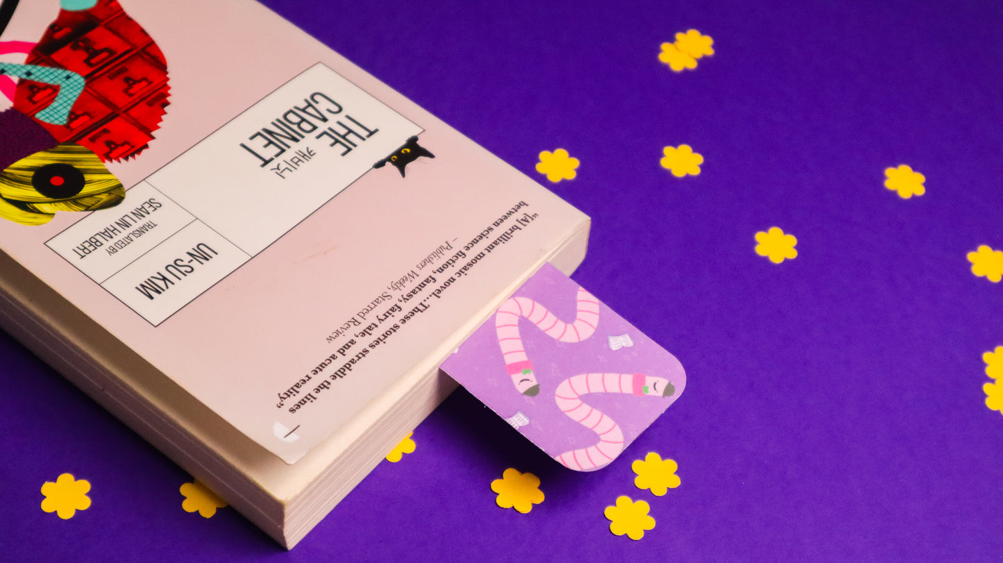 Wilfred the worm card bookmark