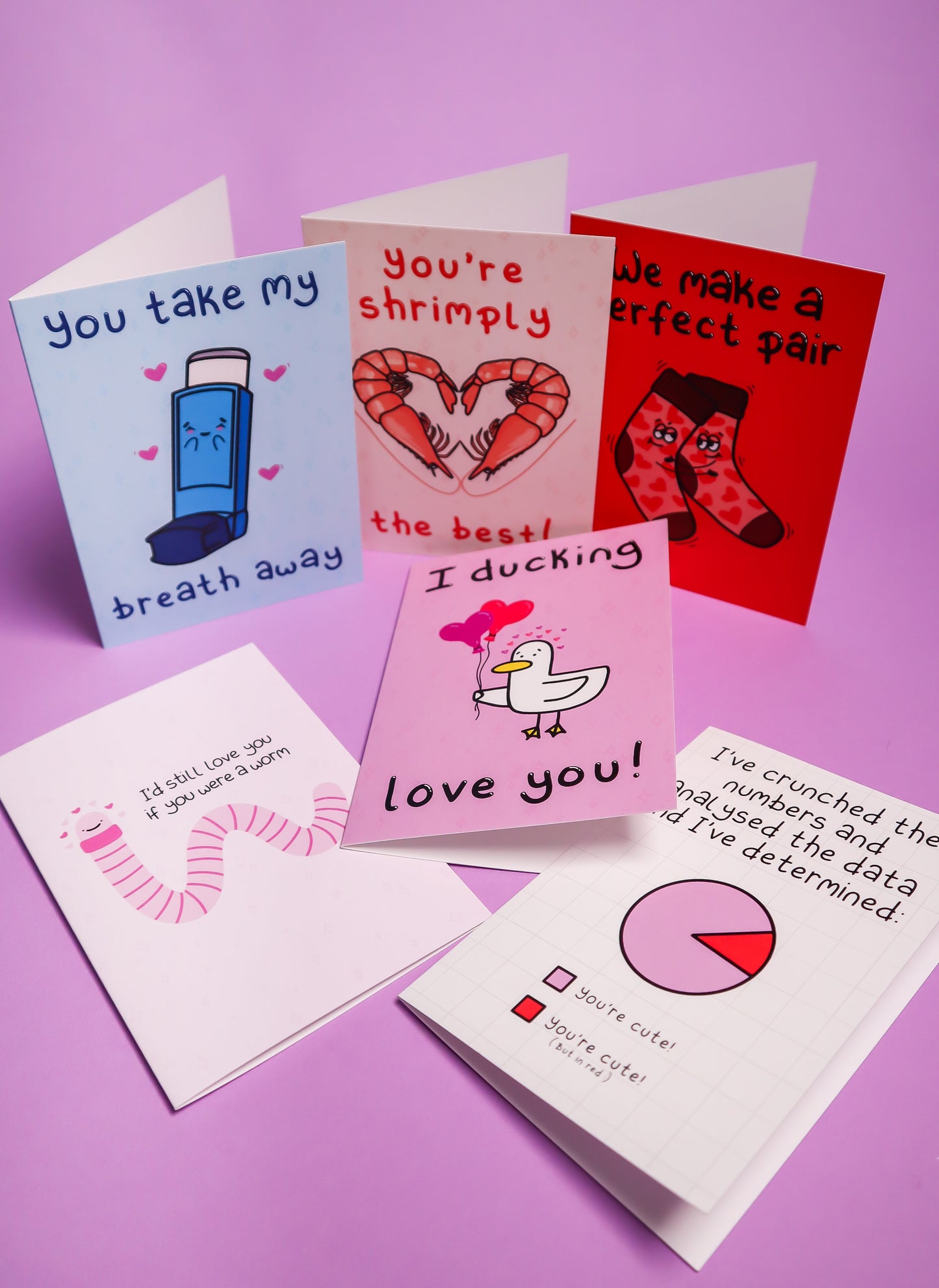 I've crunched the numbers and analysed the data and I've determined, you're cute greetings card