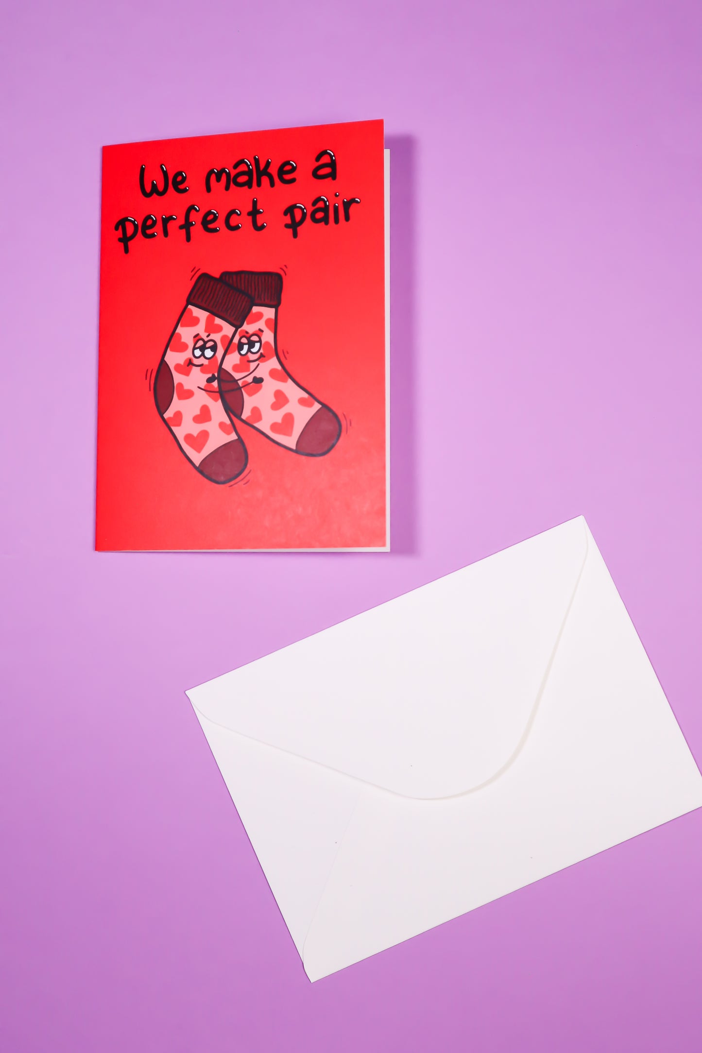 We make the perfect pair greetings card