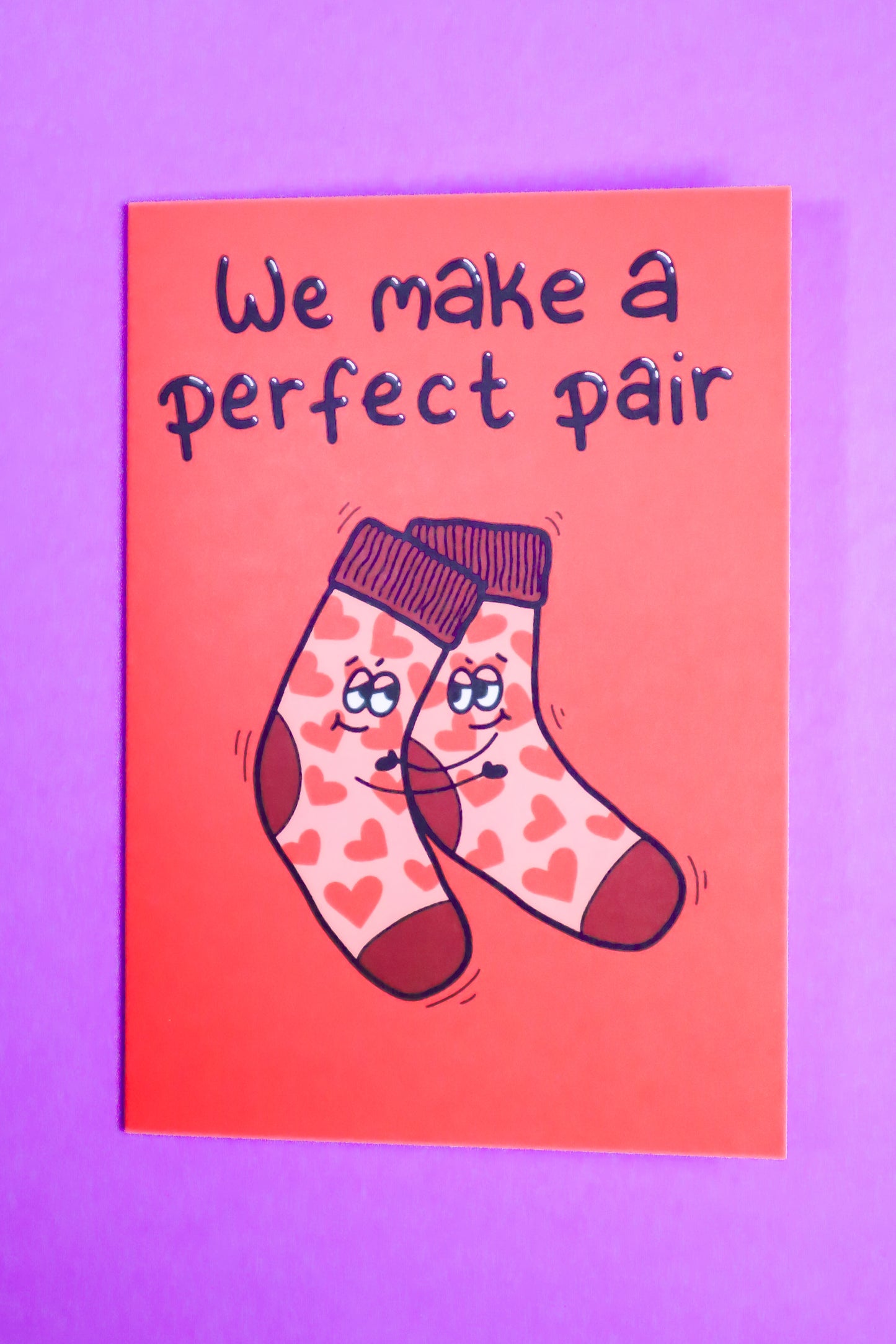 We make the perfect pair greetings card