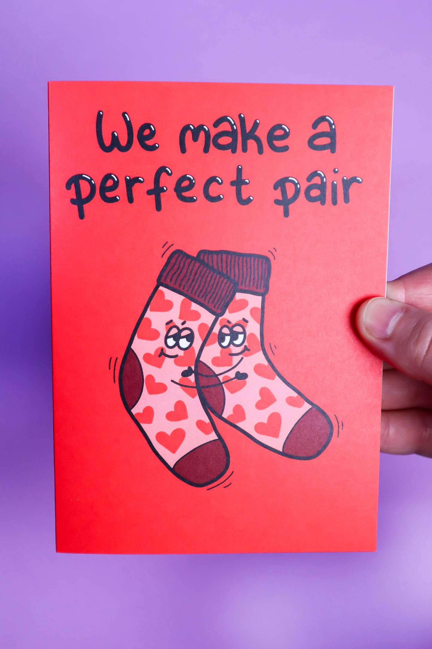 We make the perfect pair greetings card
