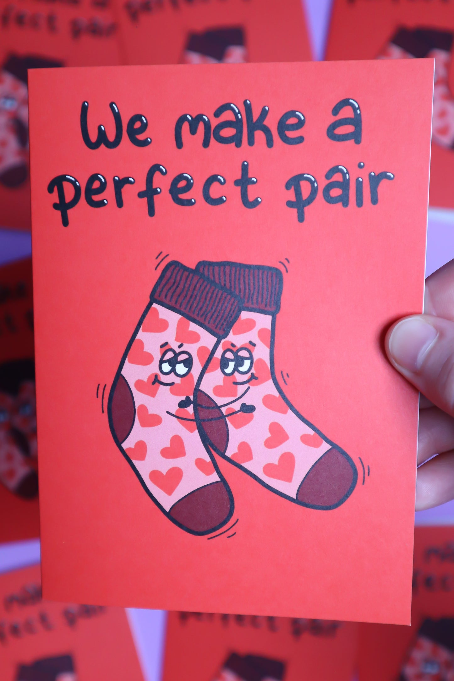 We make the perfect pair greetings card