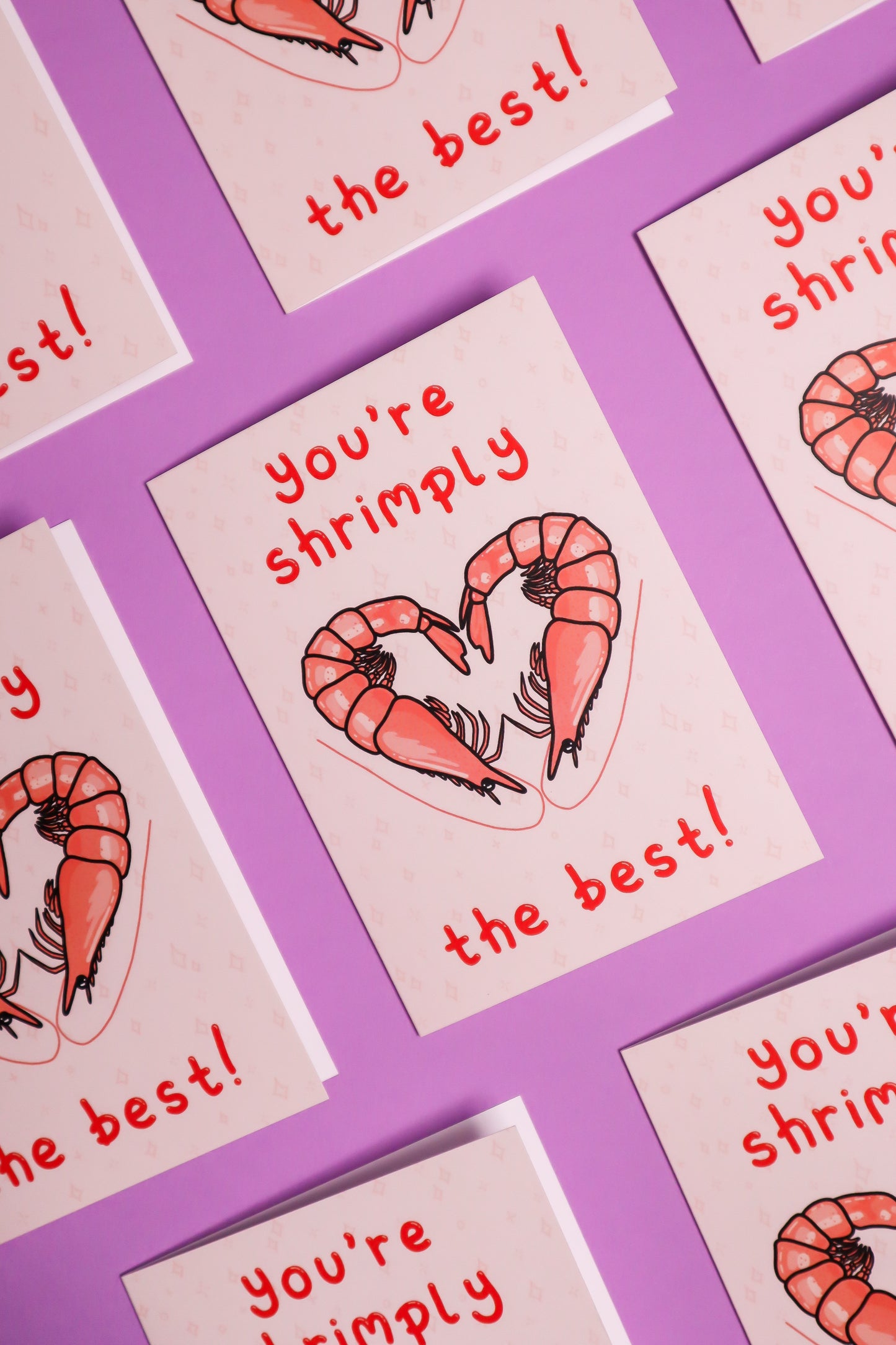 You're shrimply the best! greeting card