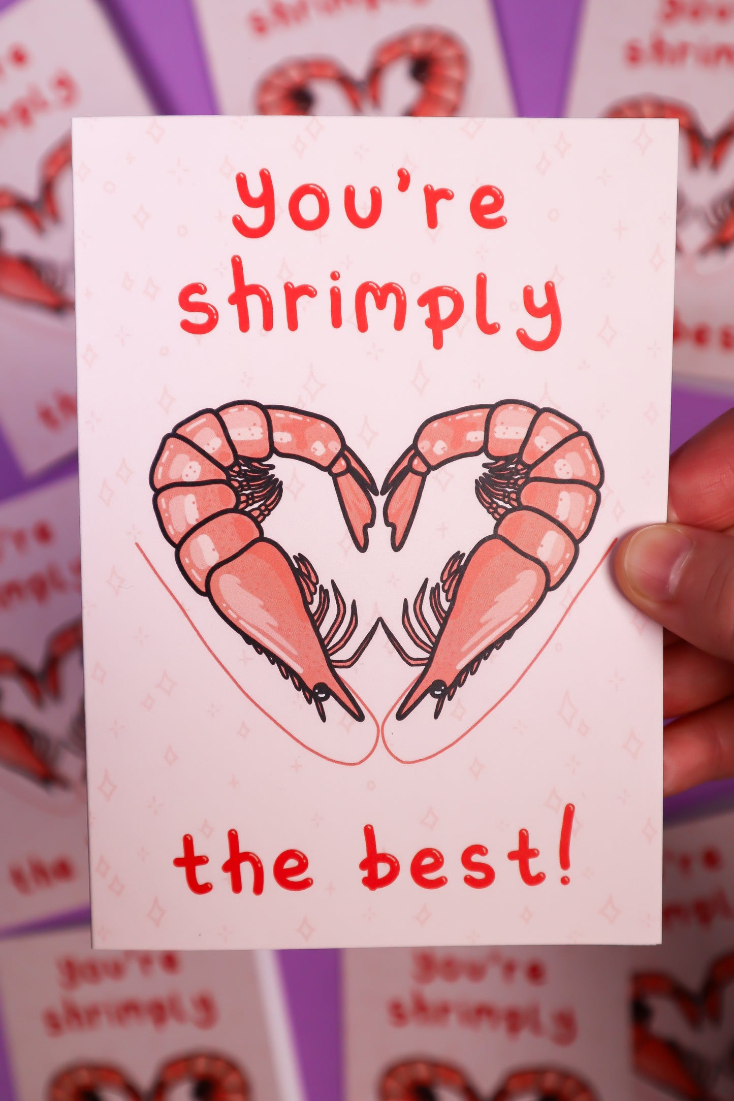 You're shrimply the best! greeting card