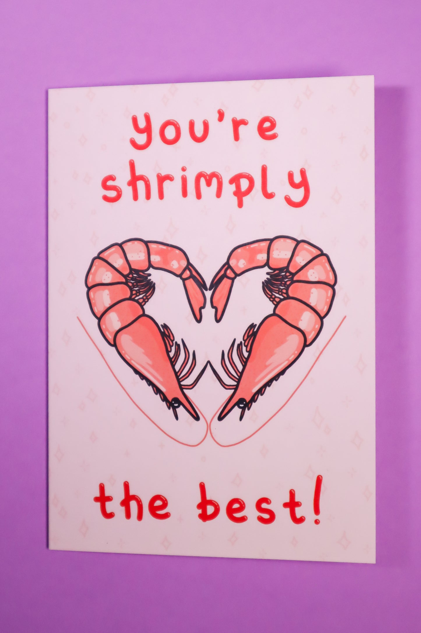 You're shrimply the best! greeting card
