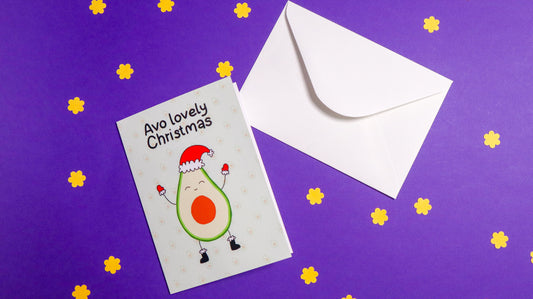 Avo lovely christmas avocado Christmas greetings card