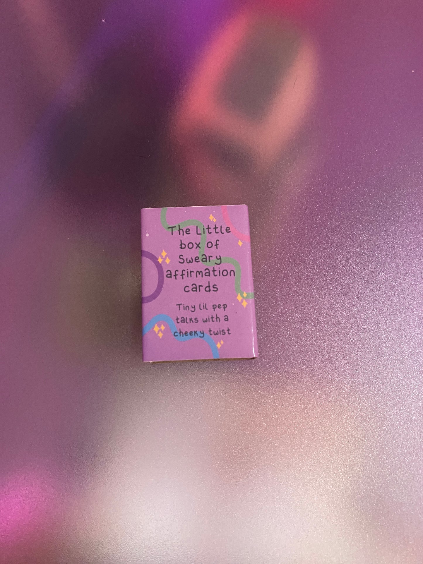 The little box of sweary affirmation cards