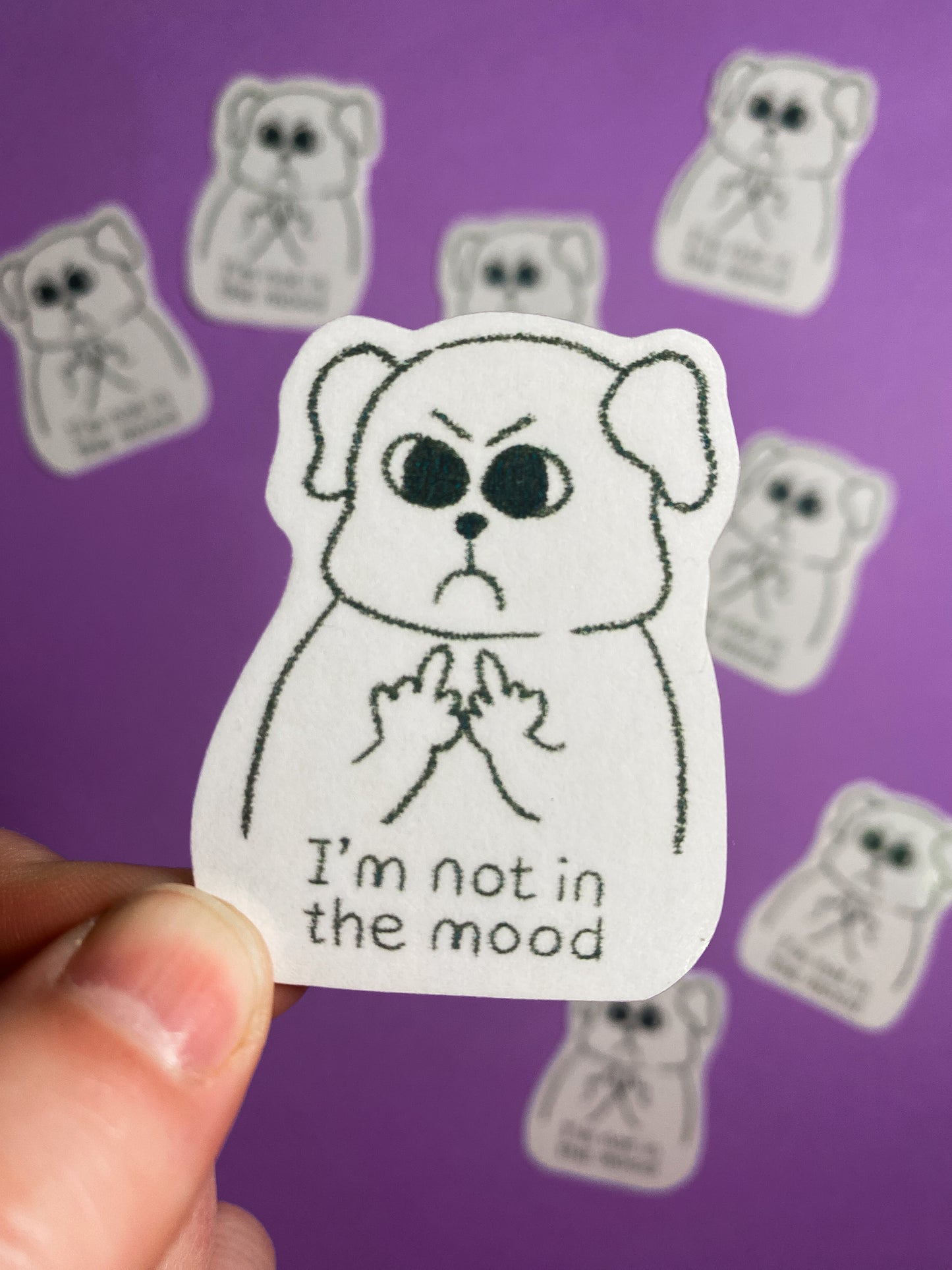 I'm not in the mood sticker