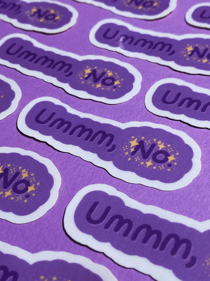 Ummm no sticker
