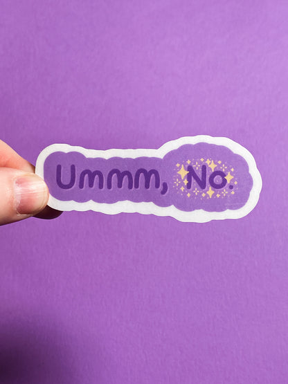 Ummm no sticker
