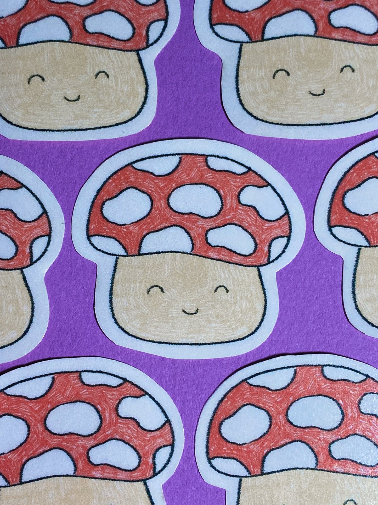Mushroom sketch sticker
