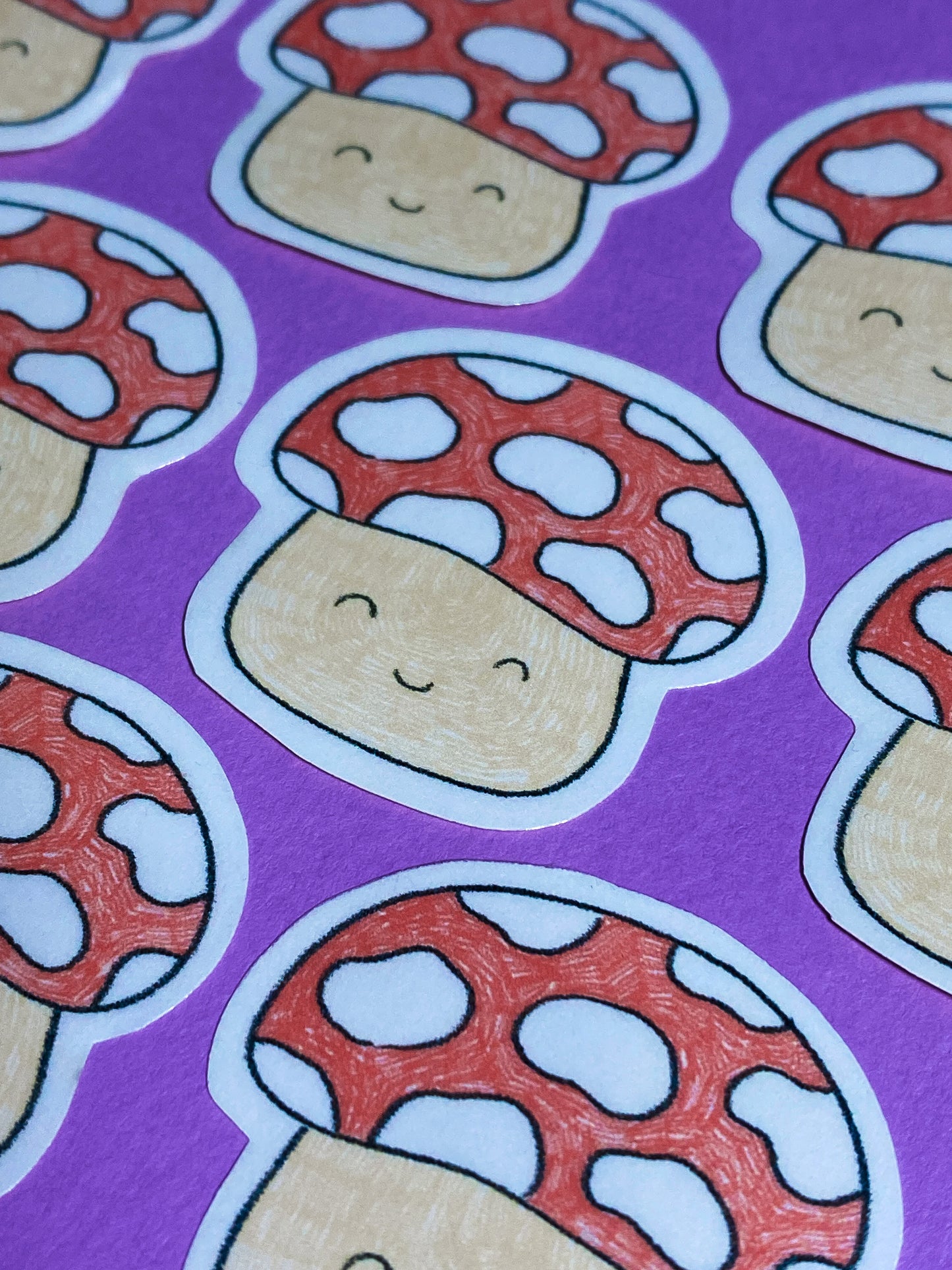 Mushroom sketch sticker