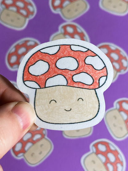 Mushroom sketch sticker