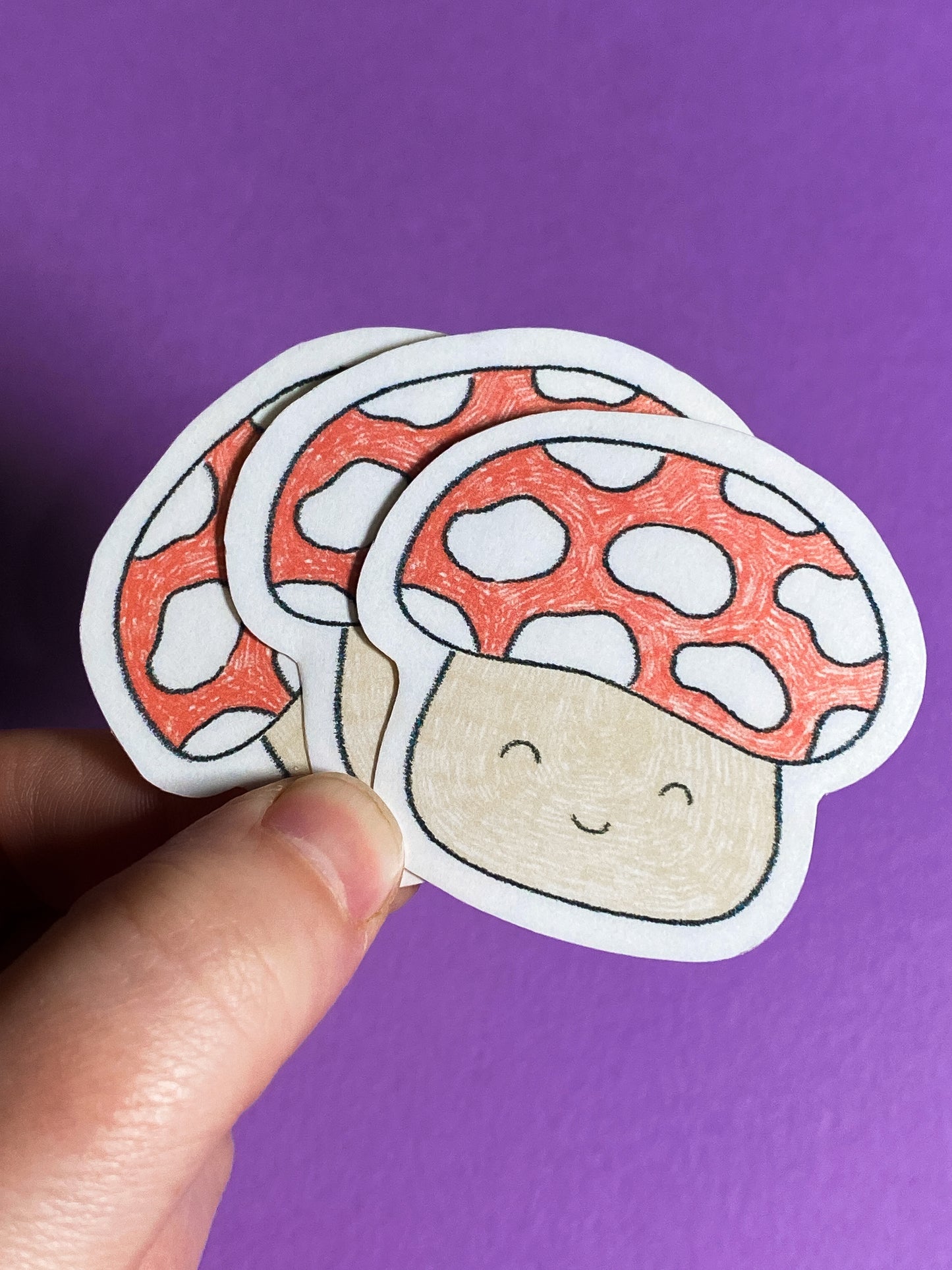 Mushroom sketch sticker