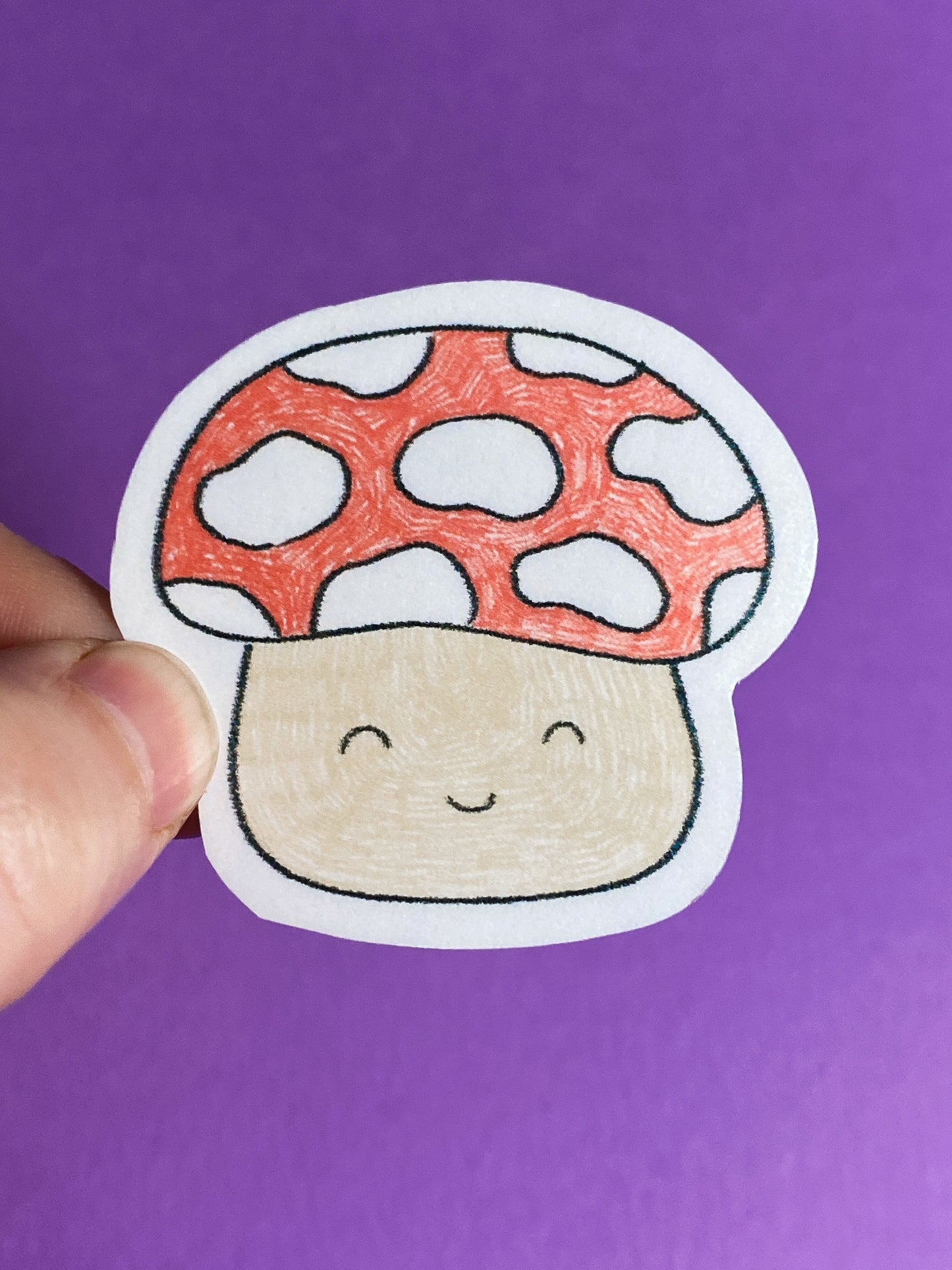 Mushroom sketch sticker