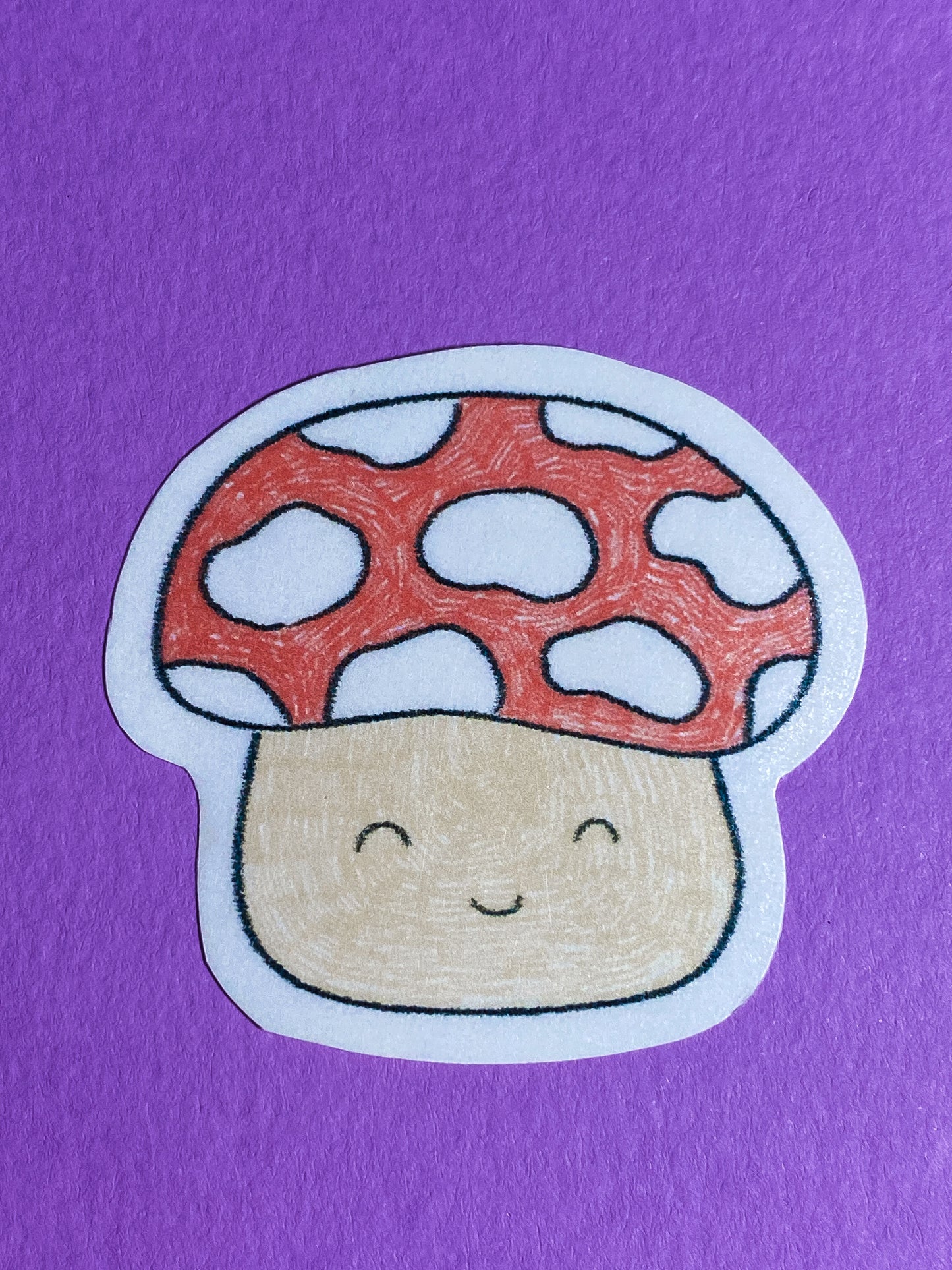 Mushroom sketch sticker