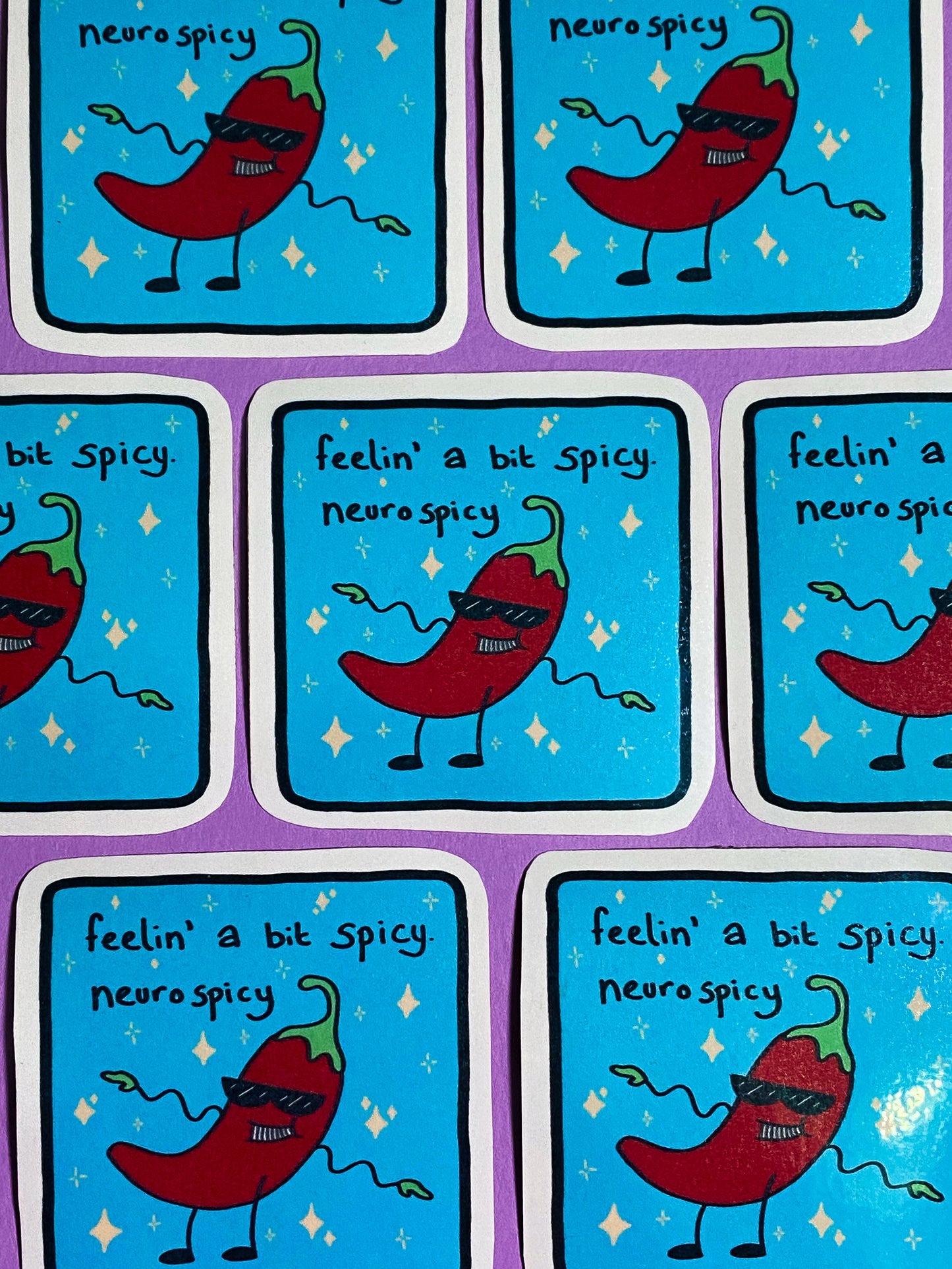 Feelin' neurospicy sticker