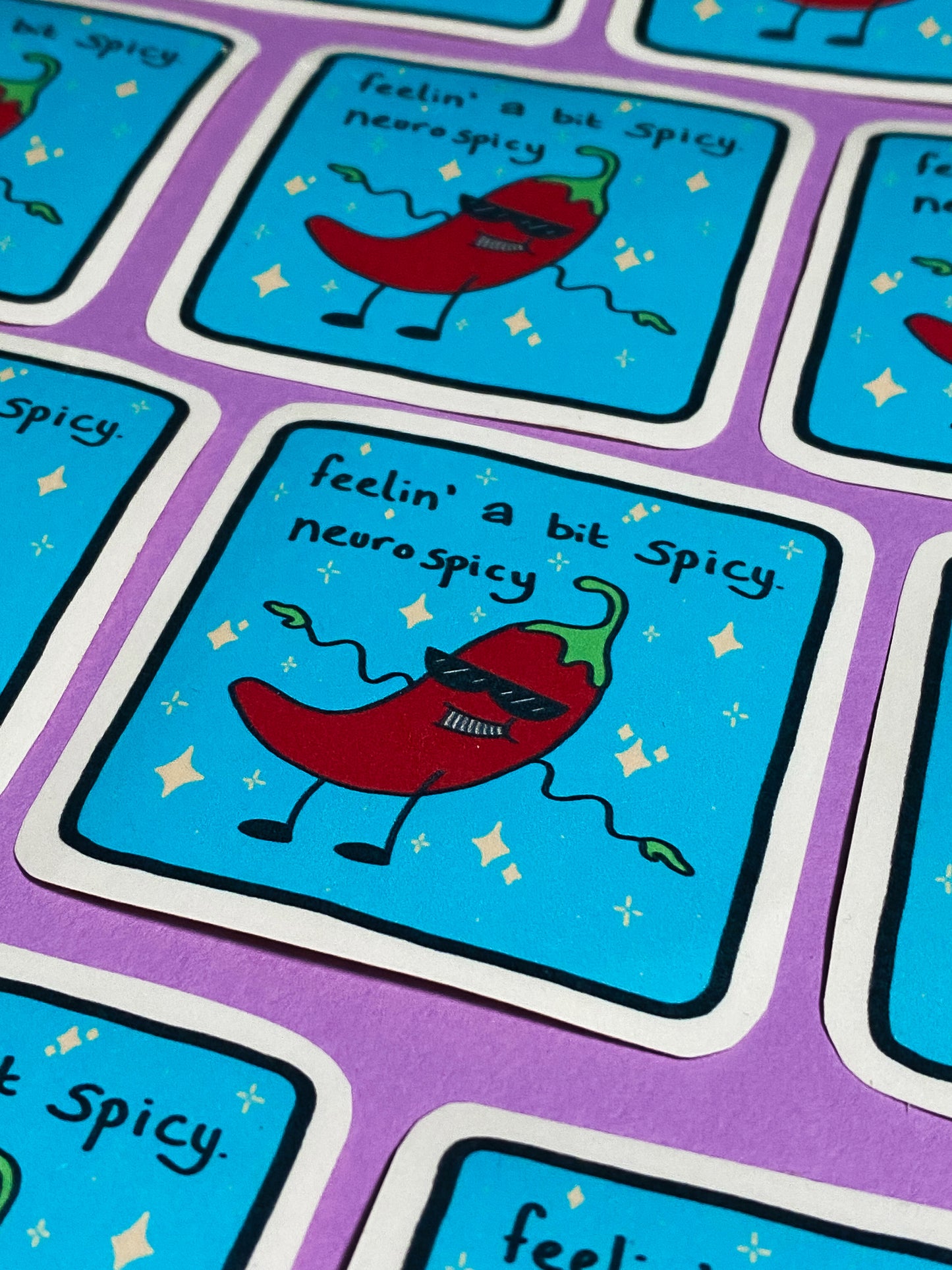 Feelin' neurospicy sticker