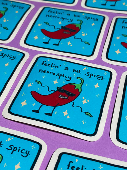 Feelin' neurospicy sticker