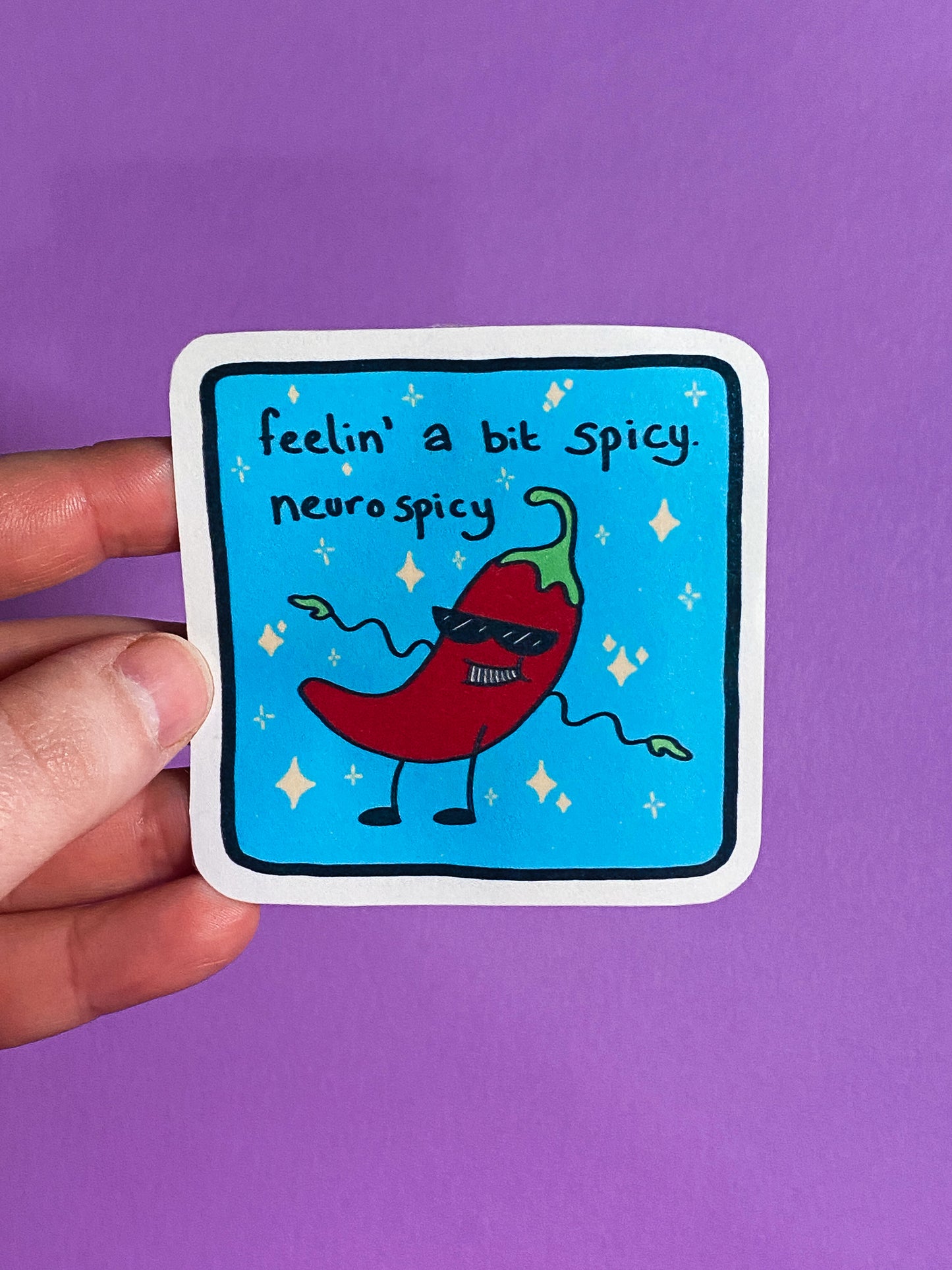 Feelin' neurospicy sticker