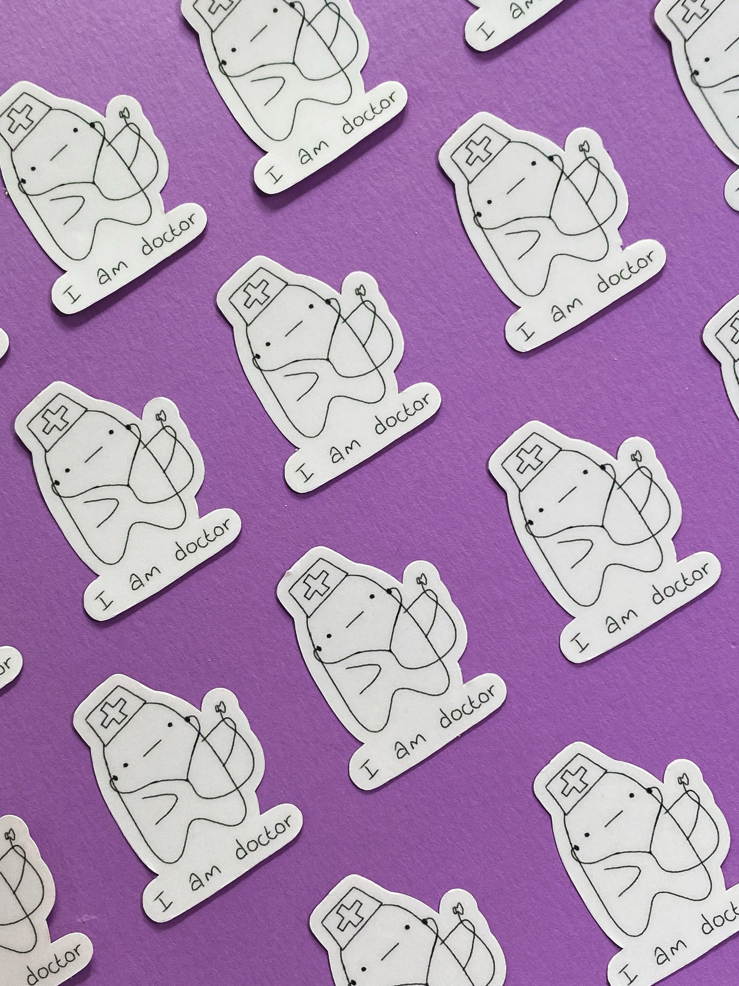I am doctor ghostie sticker