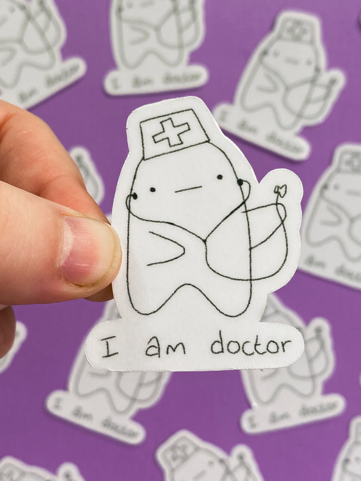 I am doctor ghostie sticker