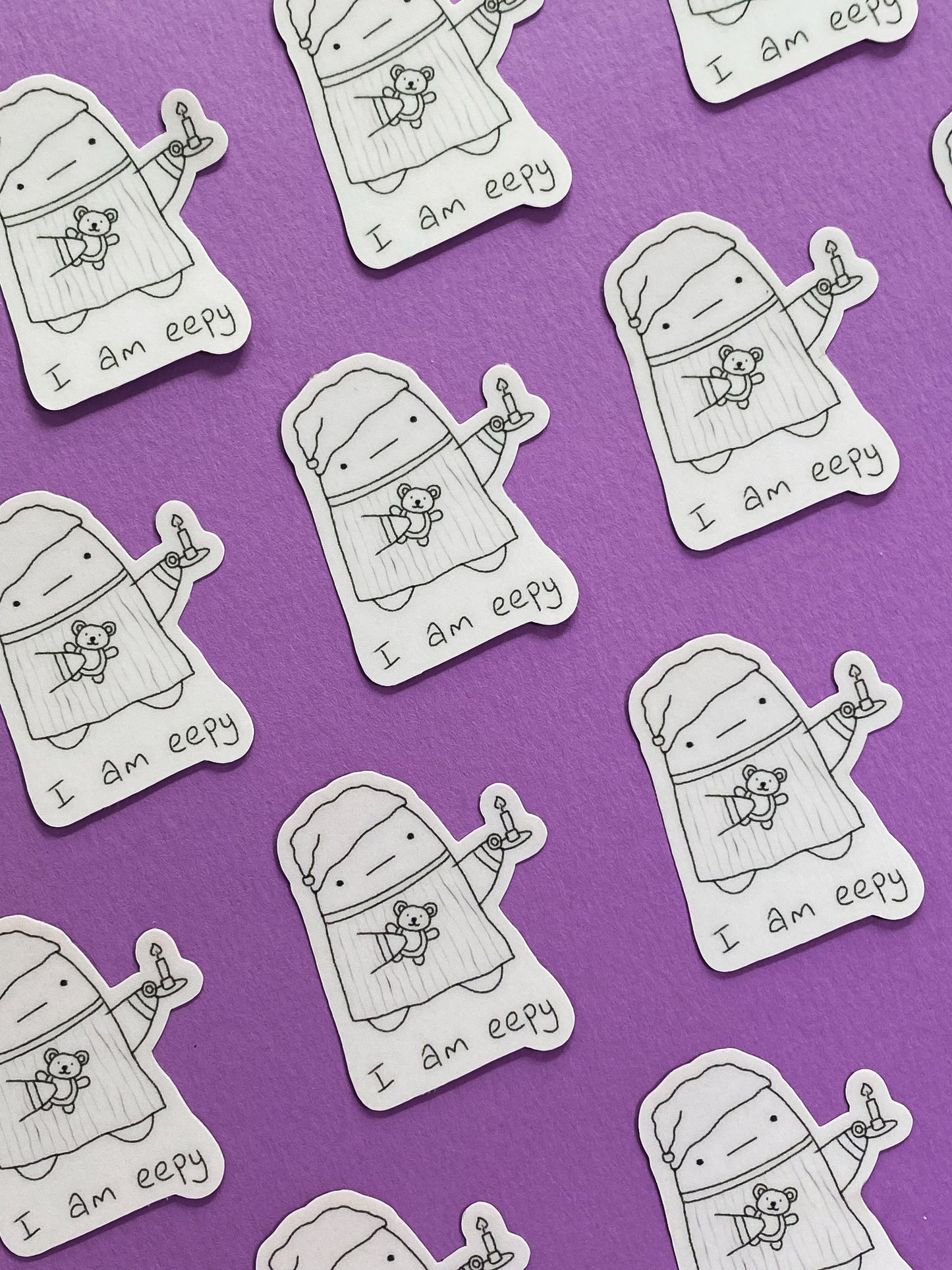 I am eepy ghostie sticker