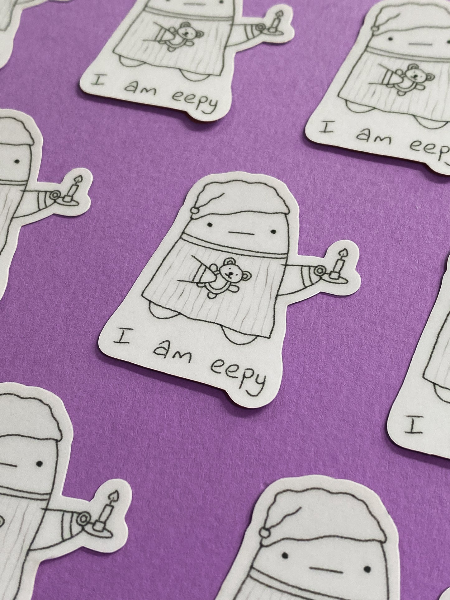 I am eepy ghostie sticker