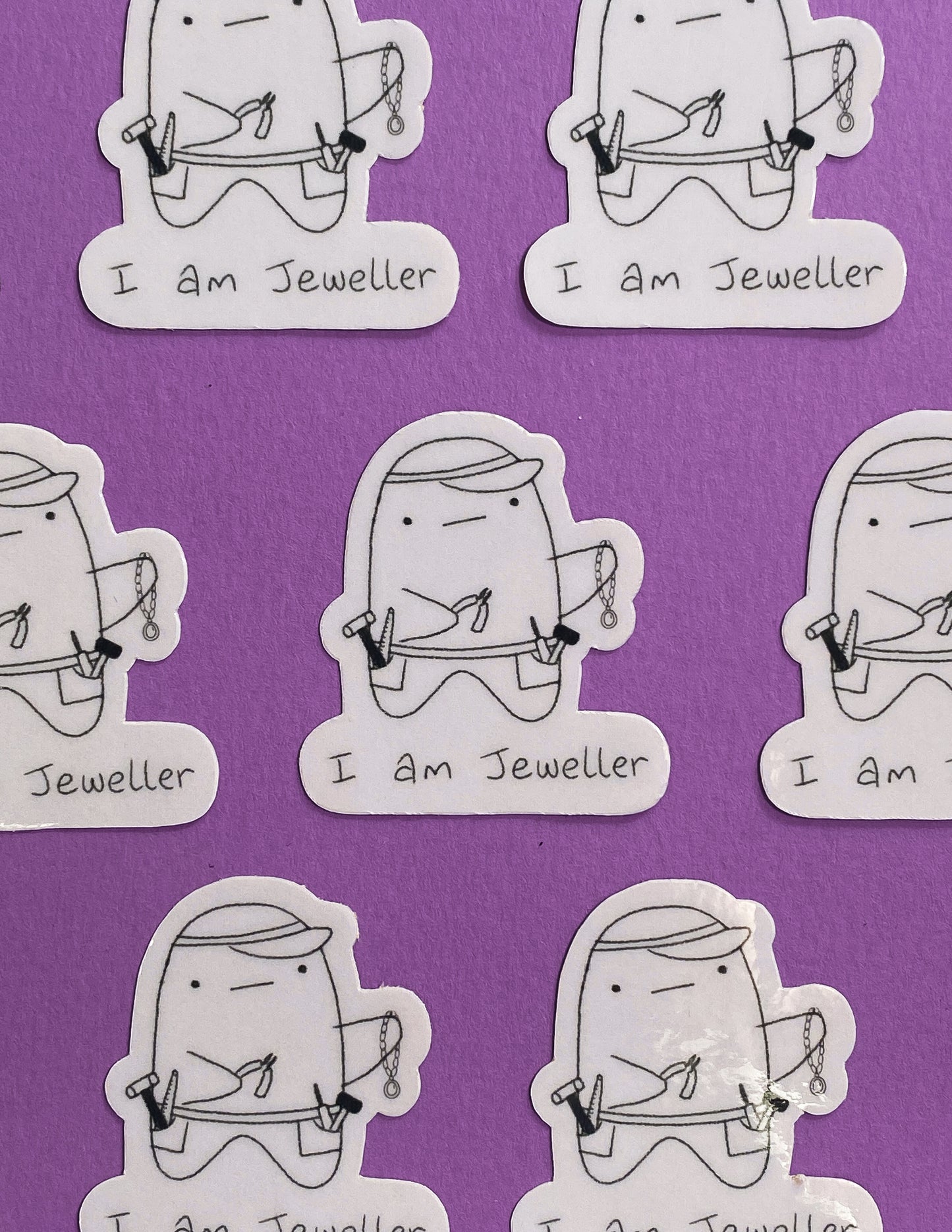 I am jeweller ghostie sticker
