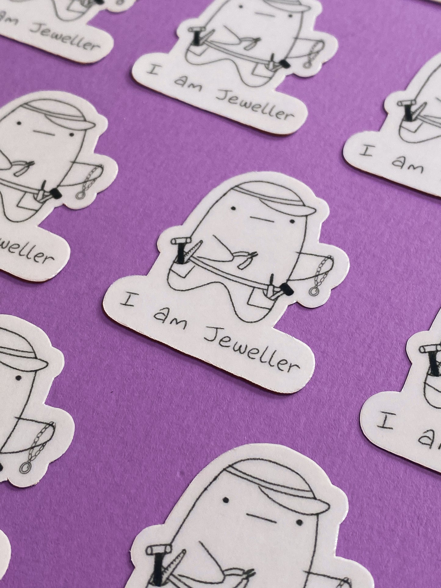 I am jeweller ghostie sticker