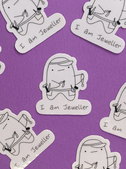 I am jeweller ghostie sticker